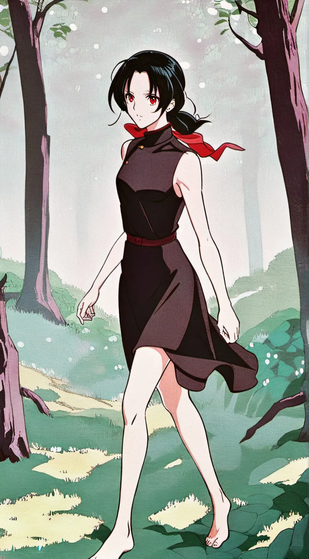 ai character: Lady Lola  background