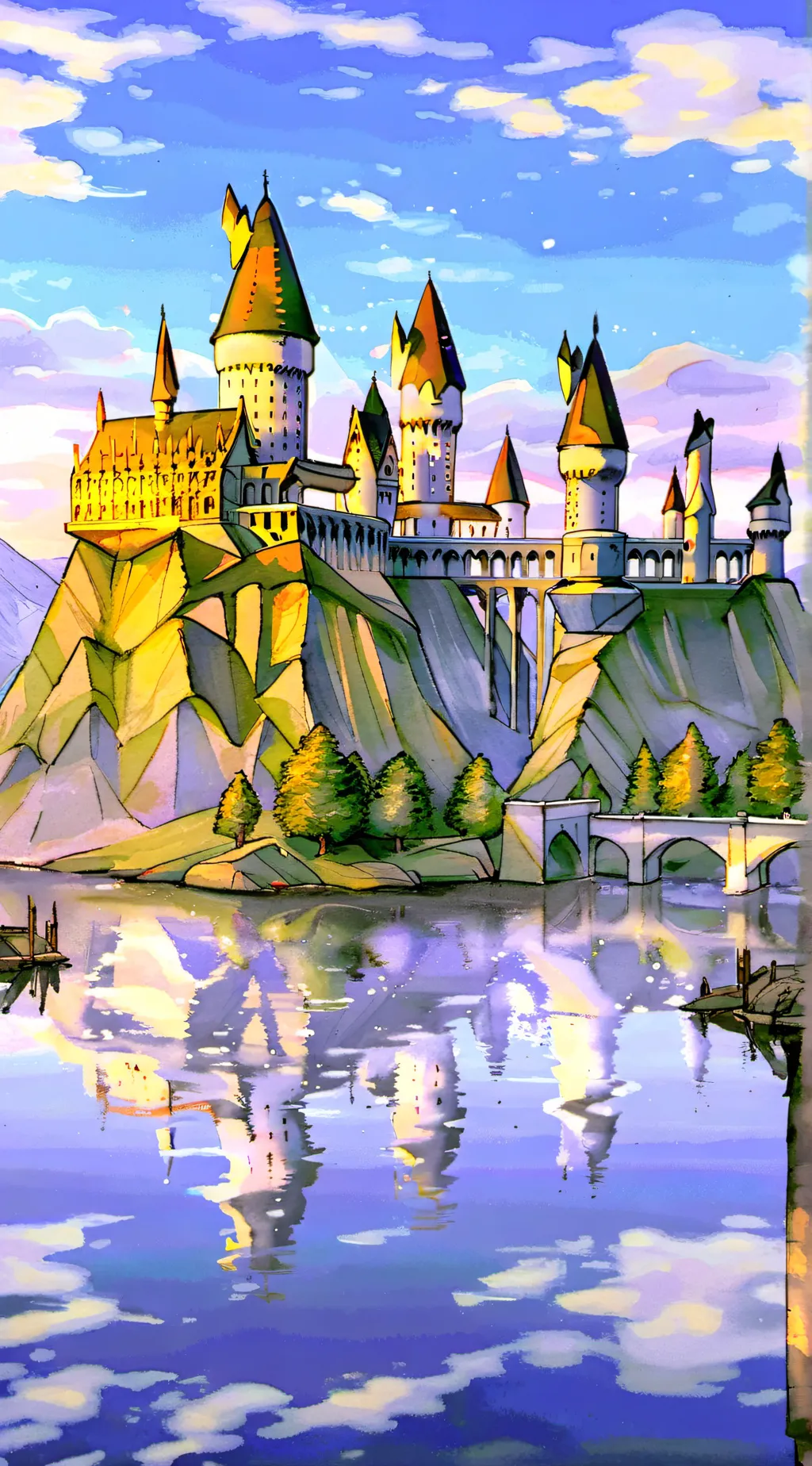 ai character: Hogwarts background