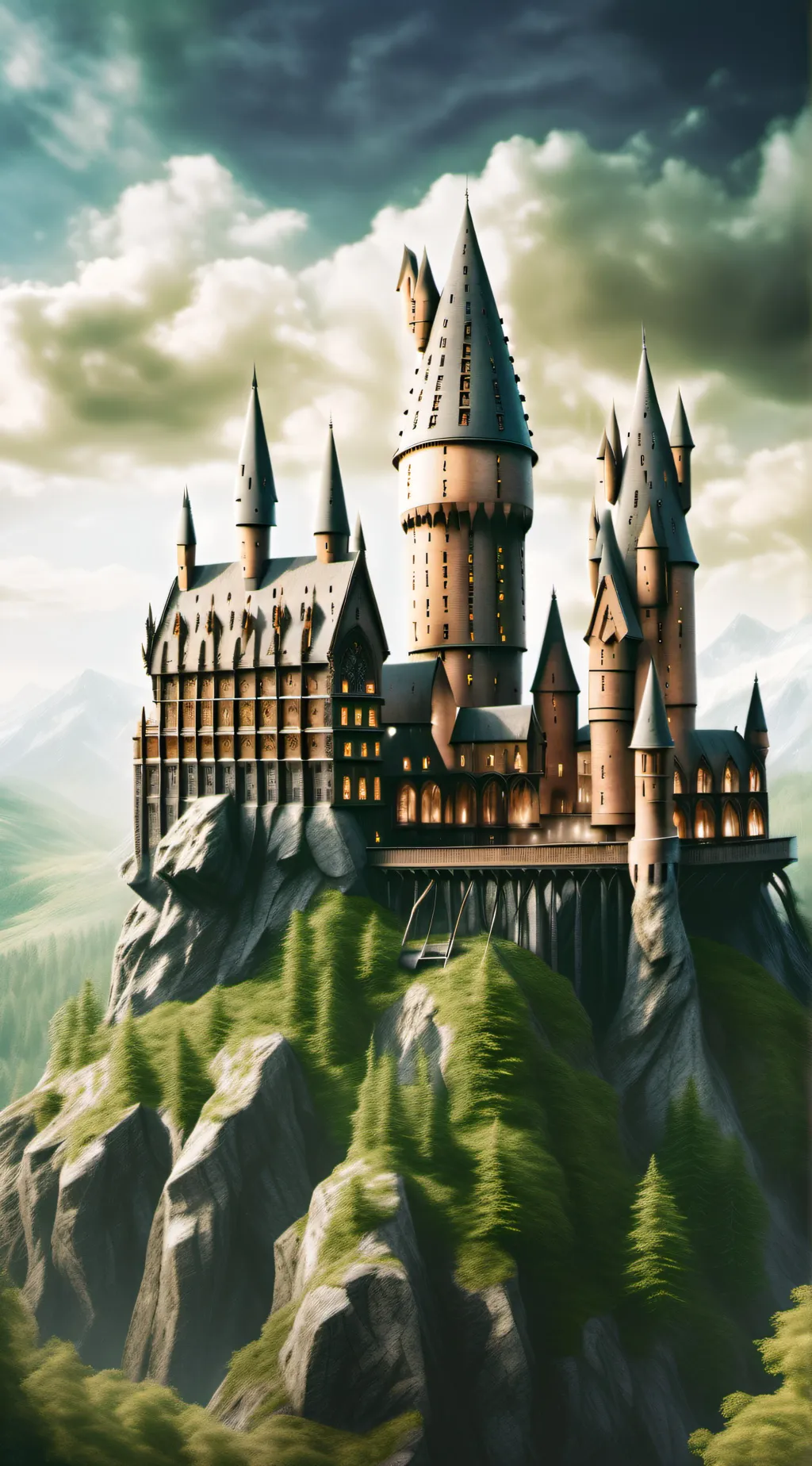 ai character: Hogwarts background