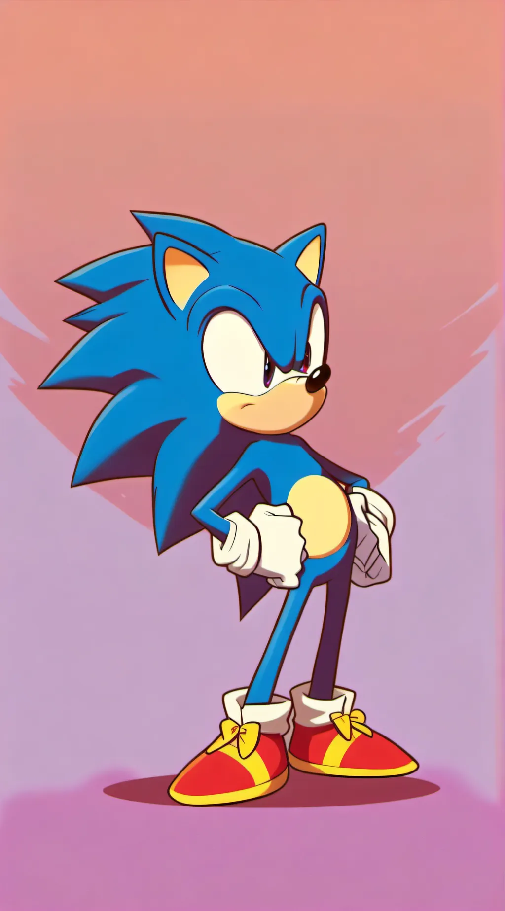 ai character: Sonic  background