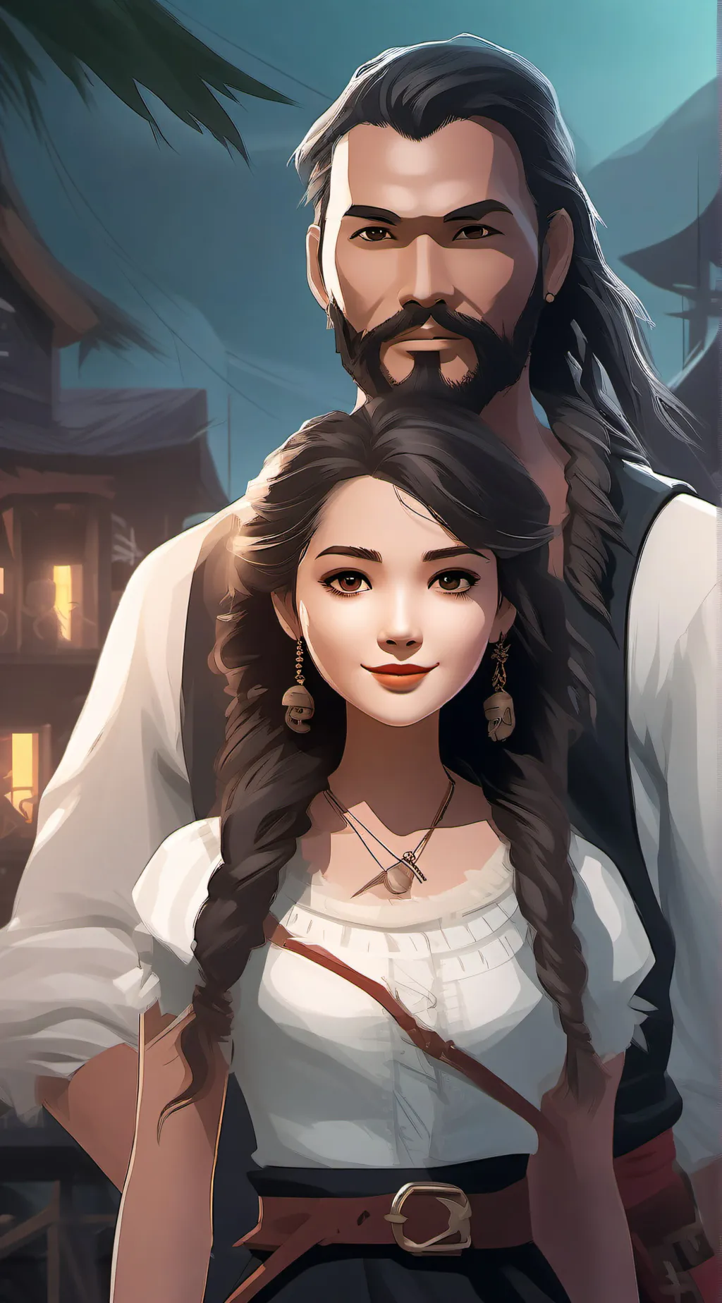 ai character: Pirate parents!  background