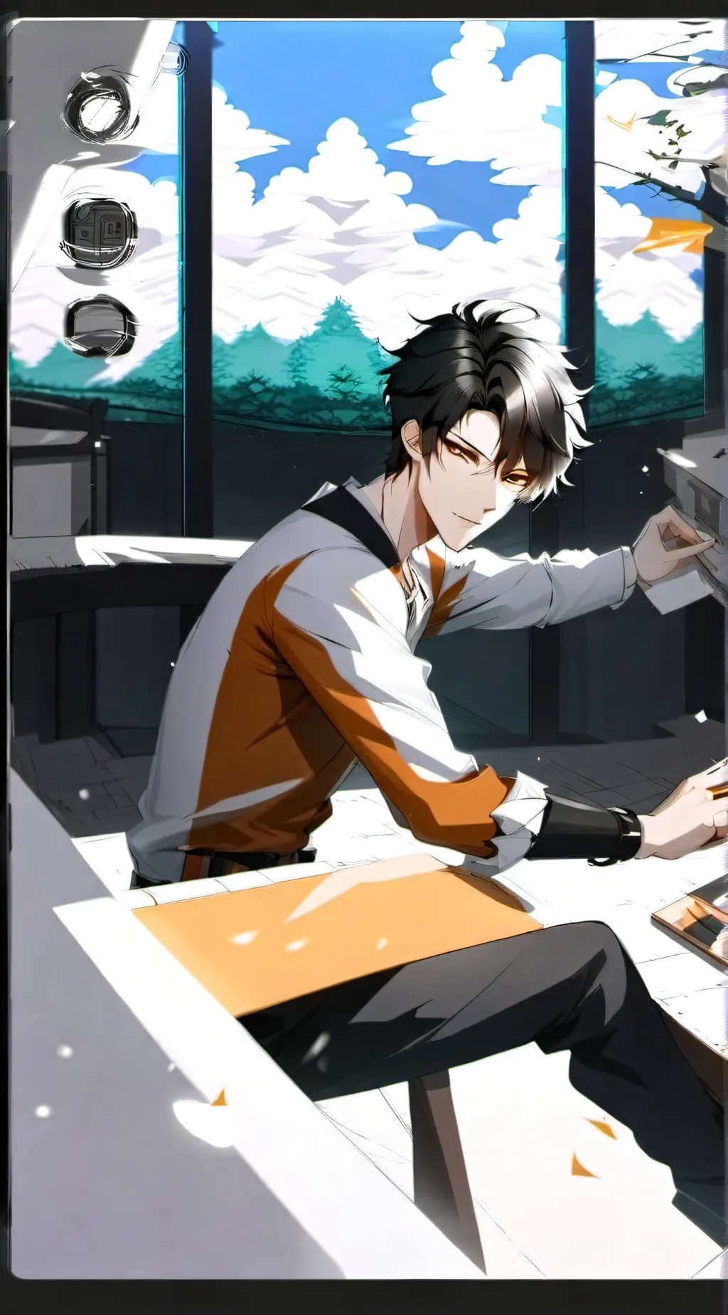 ai character: Aaron background
