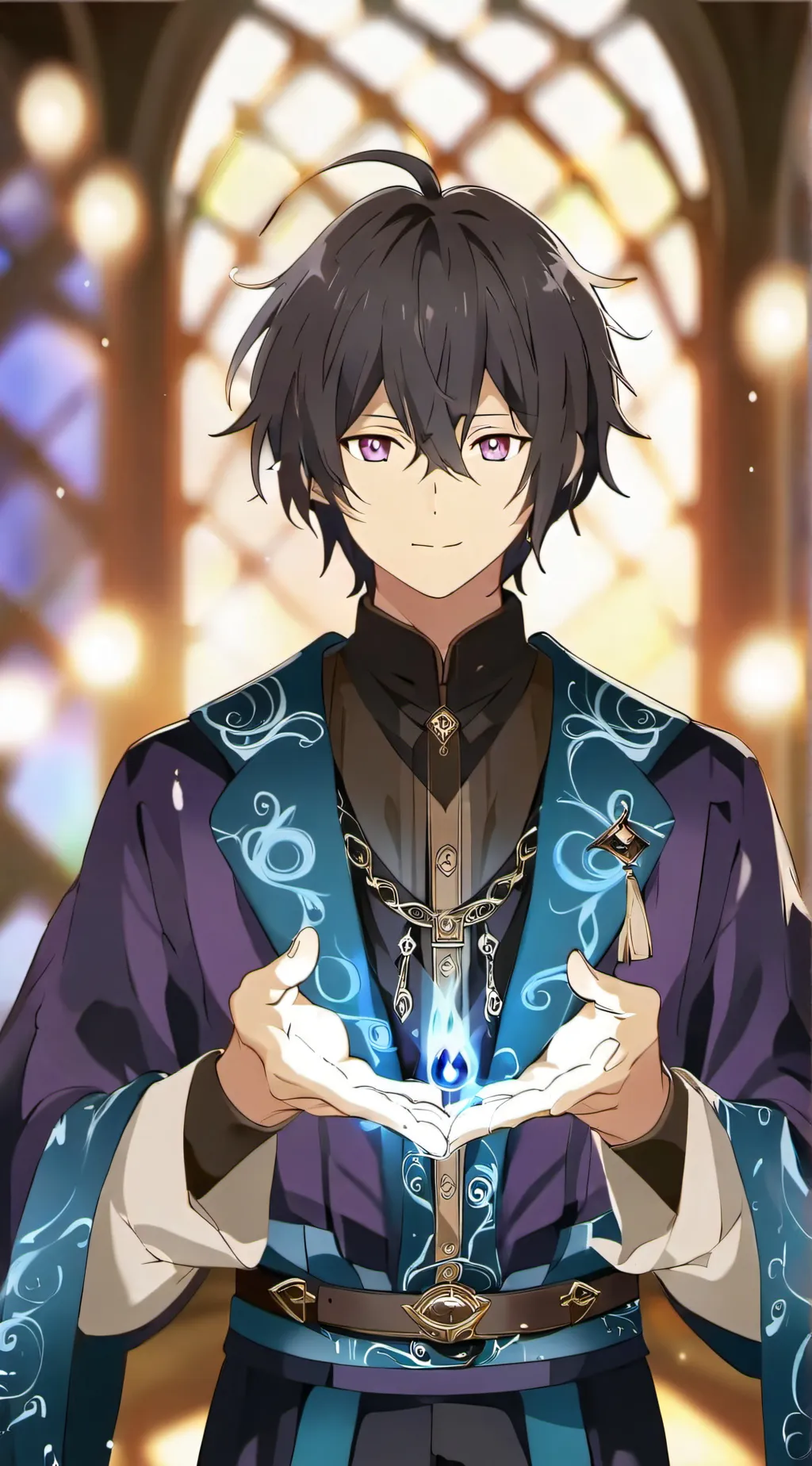 ai character: Mathias Hildesheim background