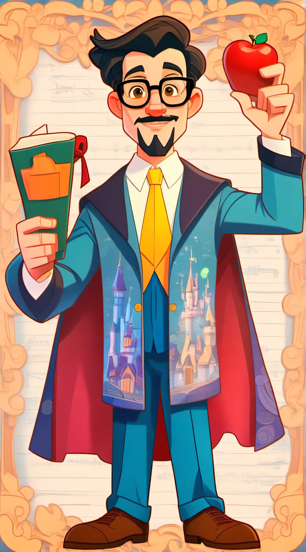 ai character: Mr.quartz  background