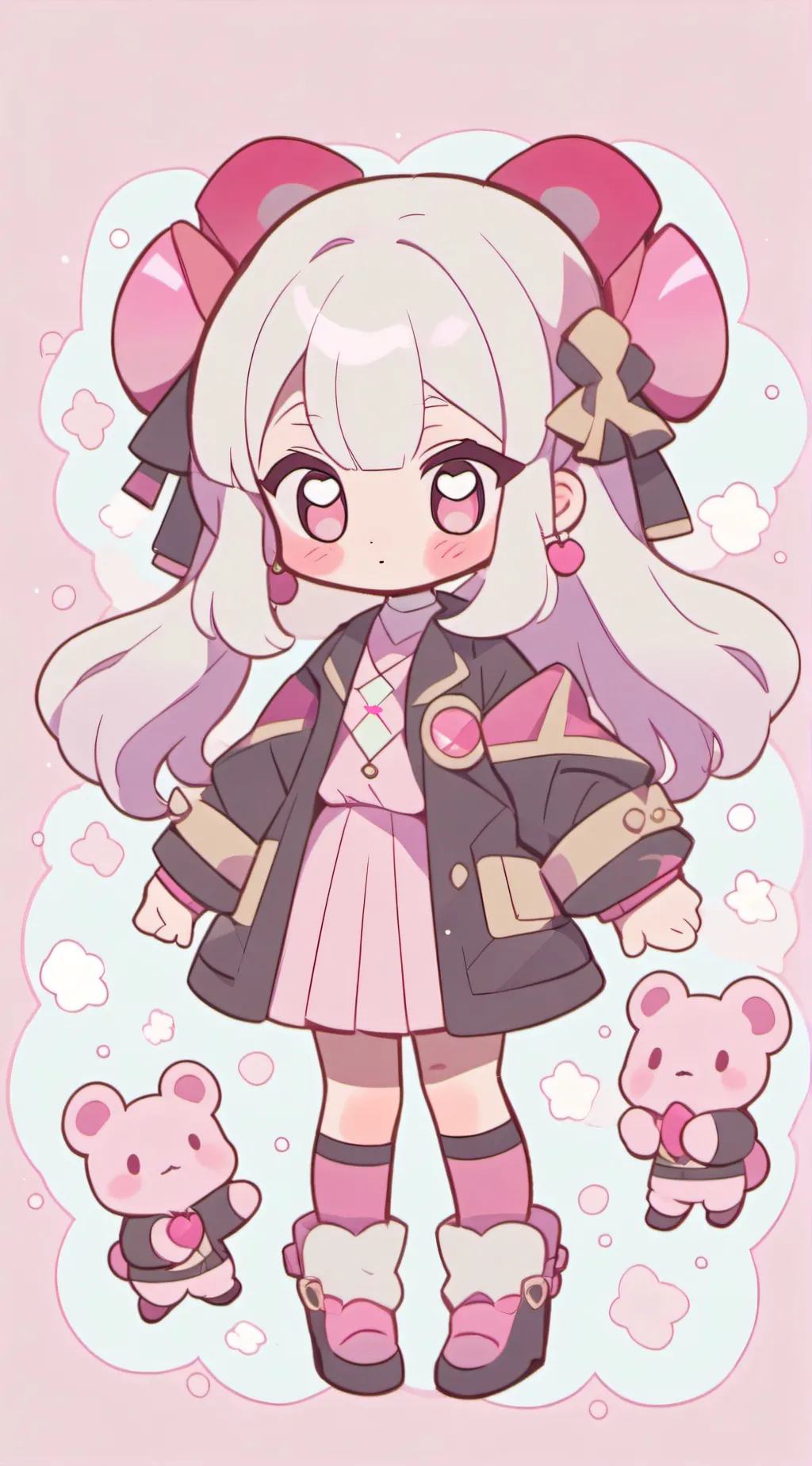ai character: super school background