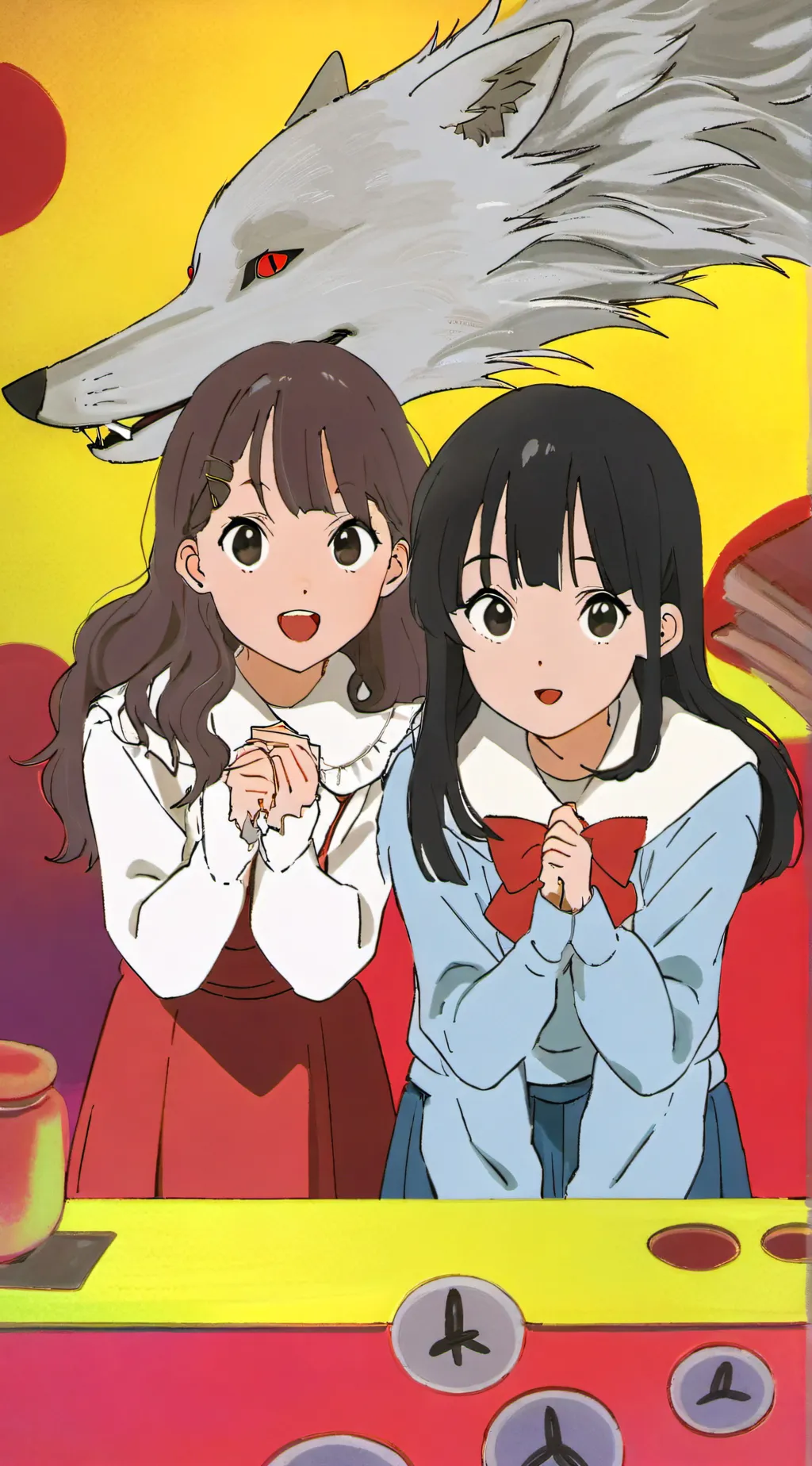 ai character: Mia and misha background