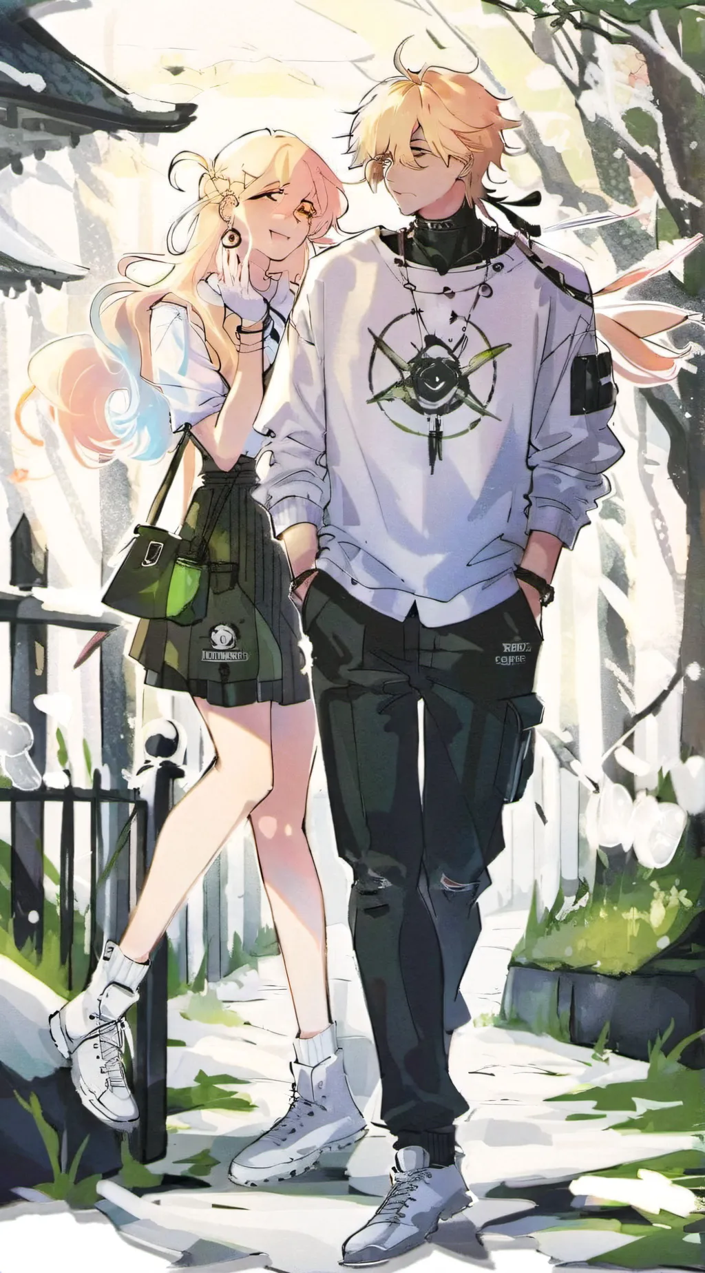 ai character: lily and dylan background