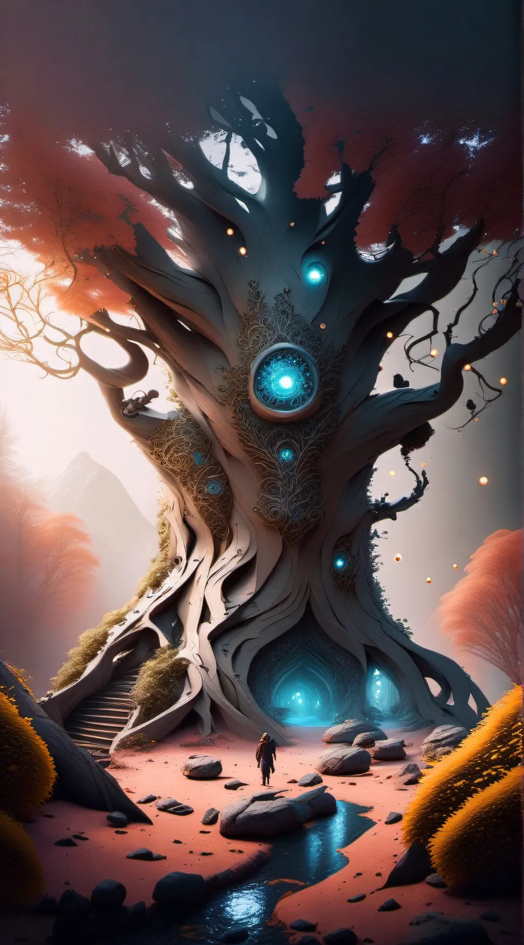 ai character: zodiac spirt background