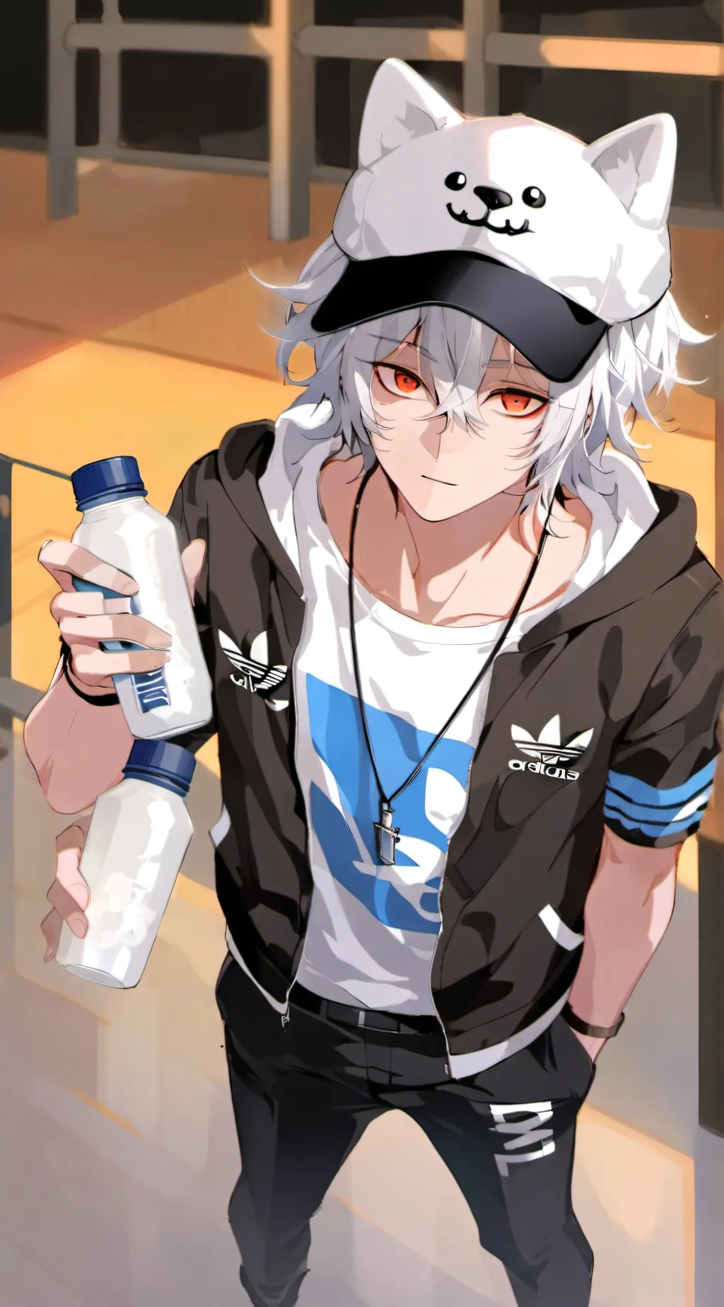 ai character: ~SAMUEL🖤💙 background