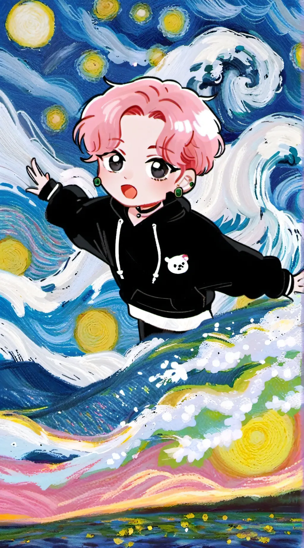ai character: MHa cheer background