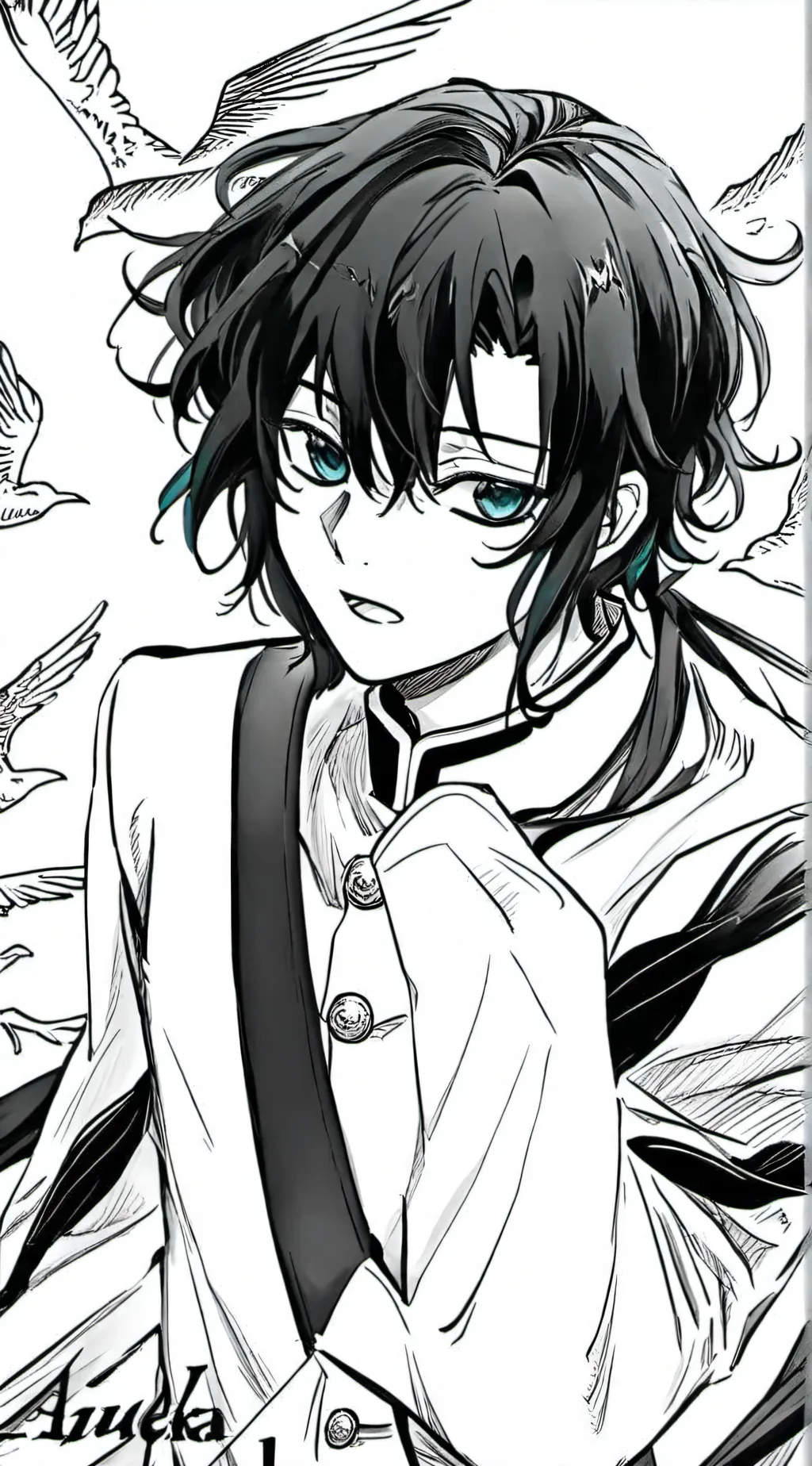 ai character: Muichiro tokito background