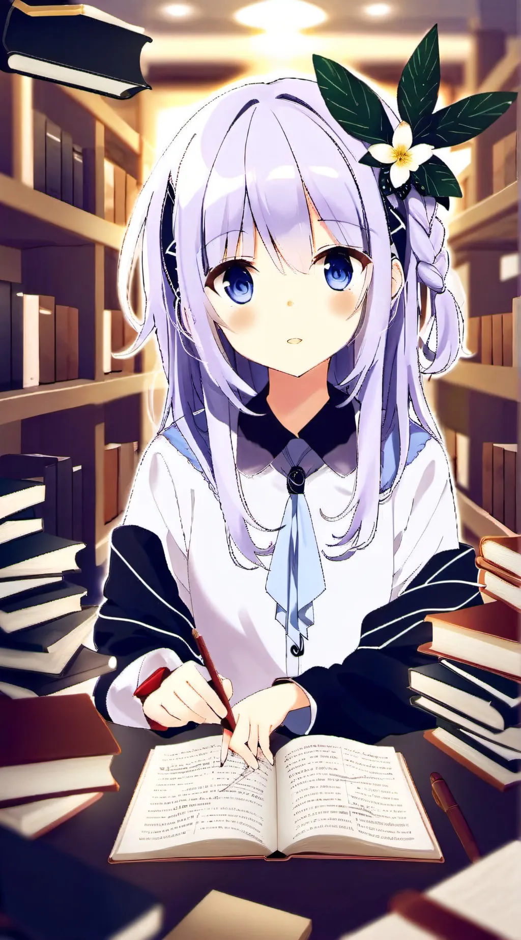 ai character: chica anime ❤️ background