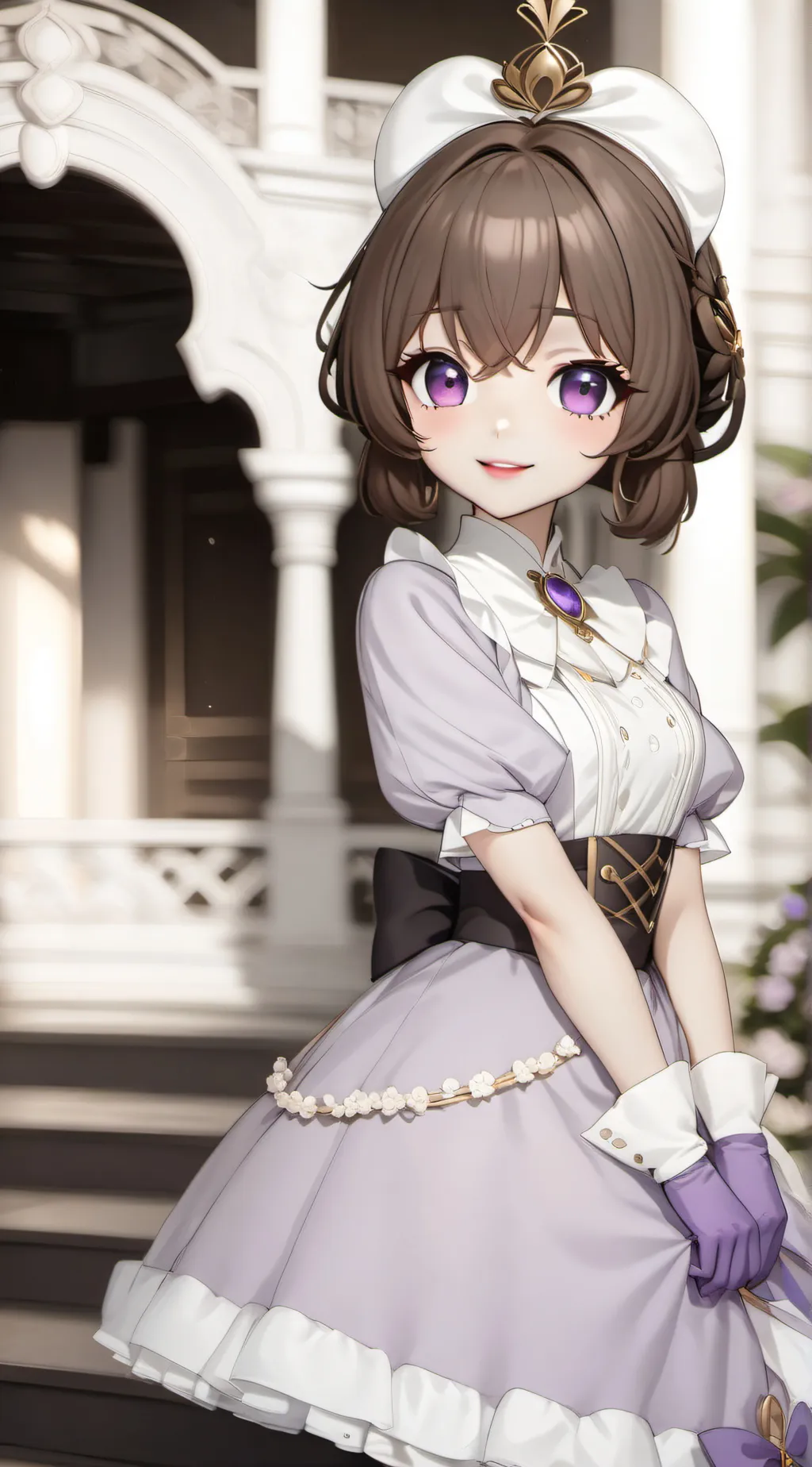 ai character: Sophia BlossomWell background