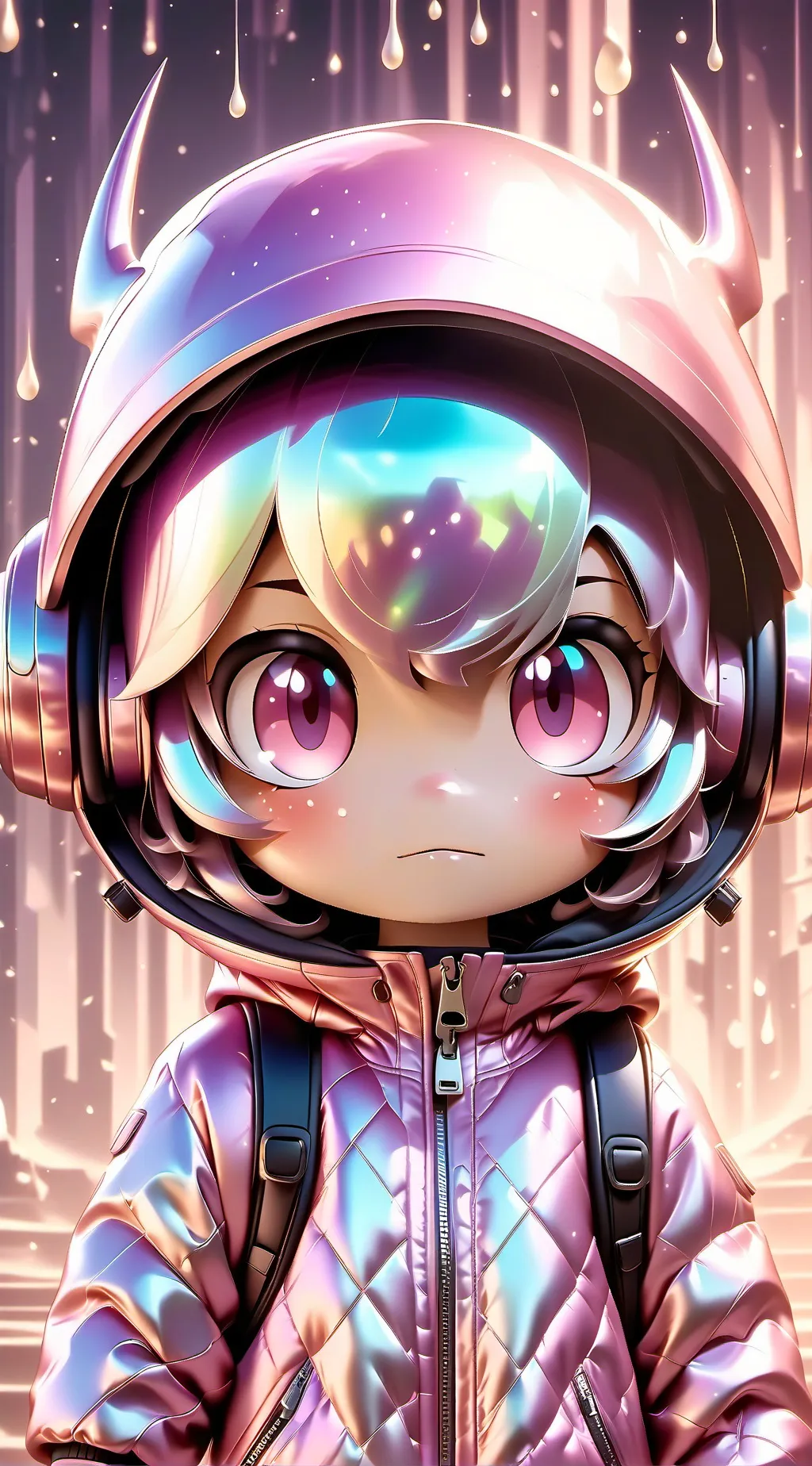 ai character: (sus)pink background