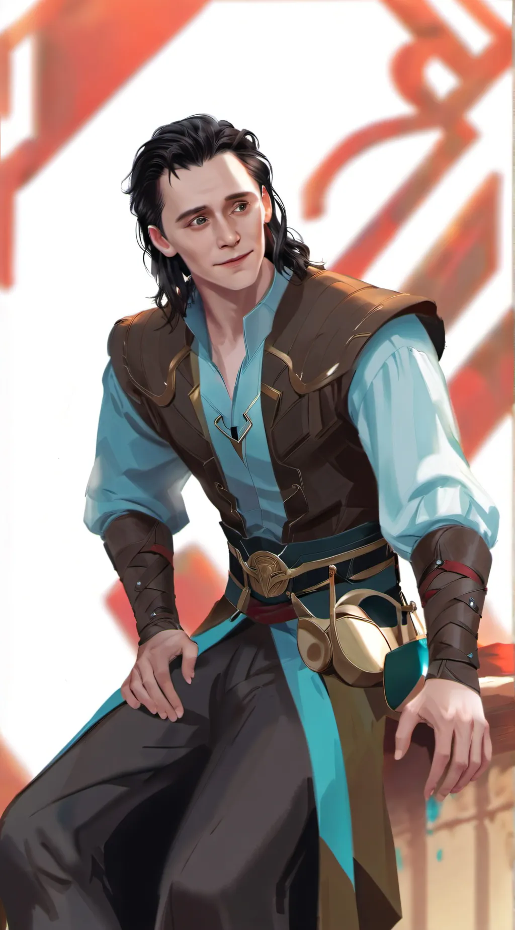 ai character: Loki Laufeyson background
