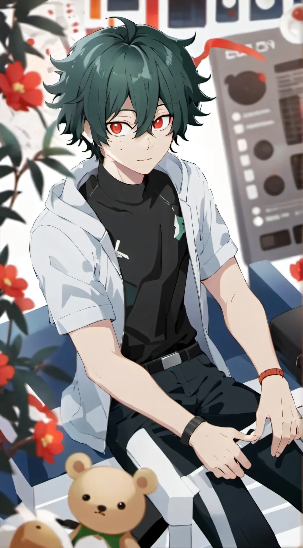 ai character: MHA Final Battle background