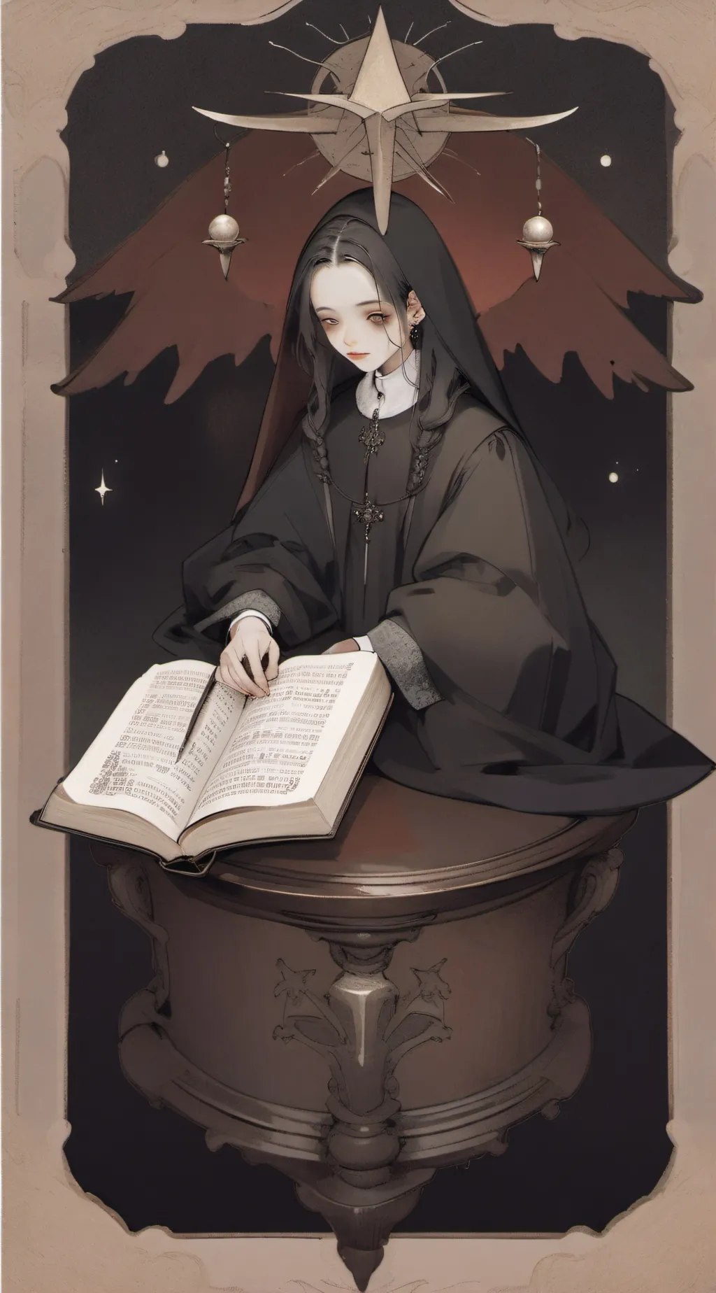ai character: Book Of Knowledge background
