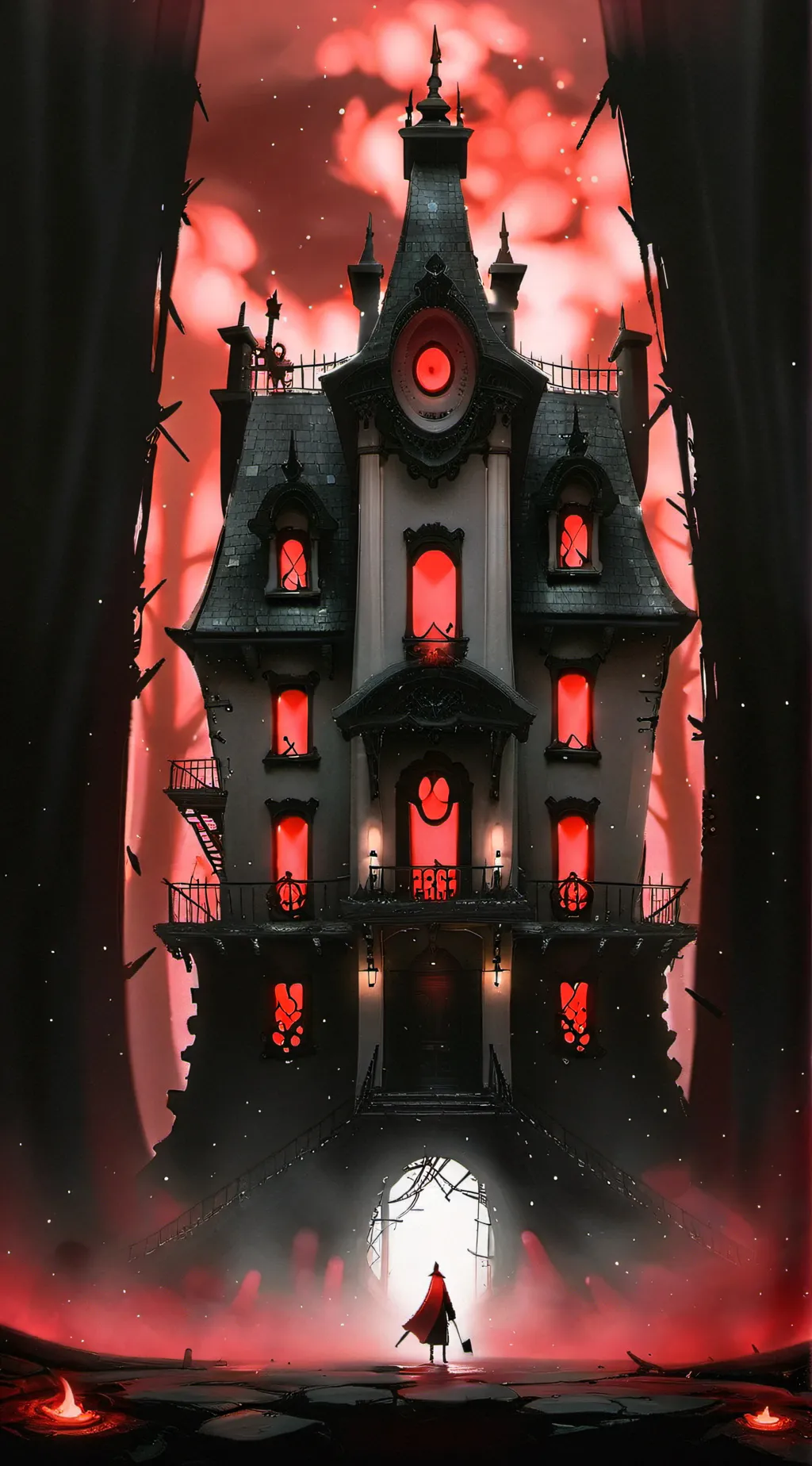 ai character: Hazbin hotel background