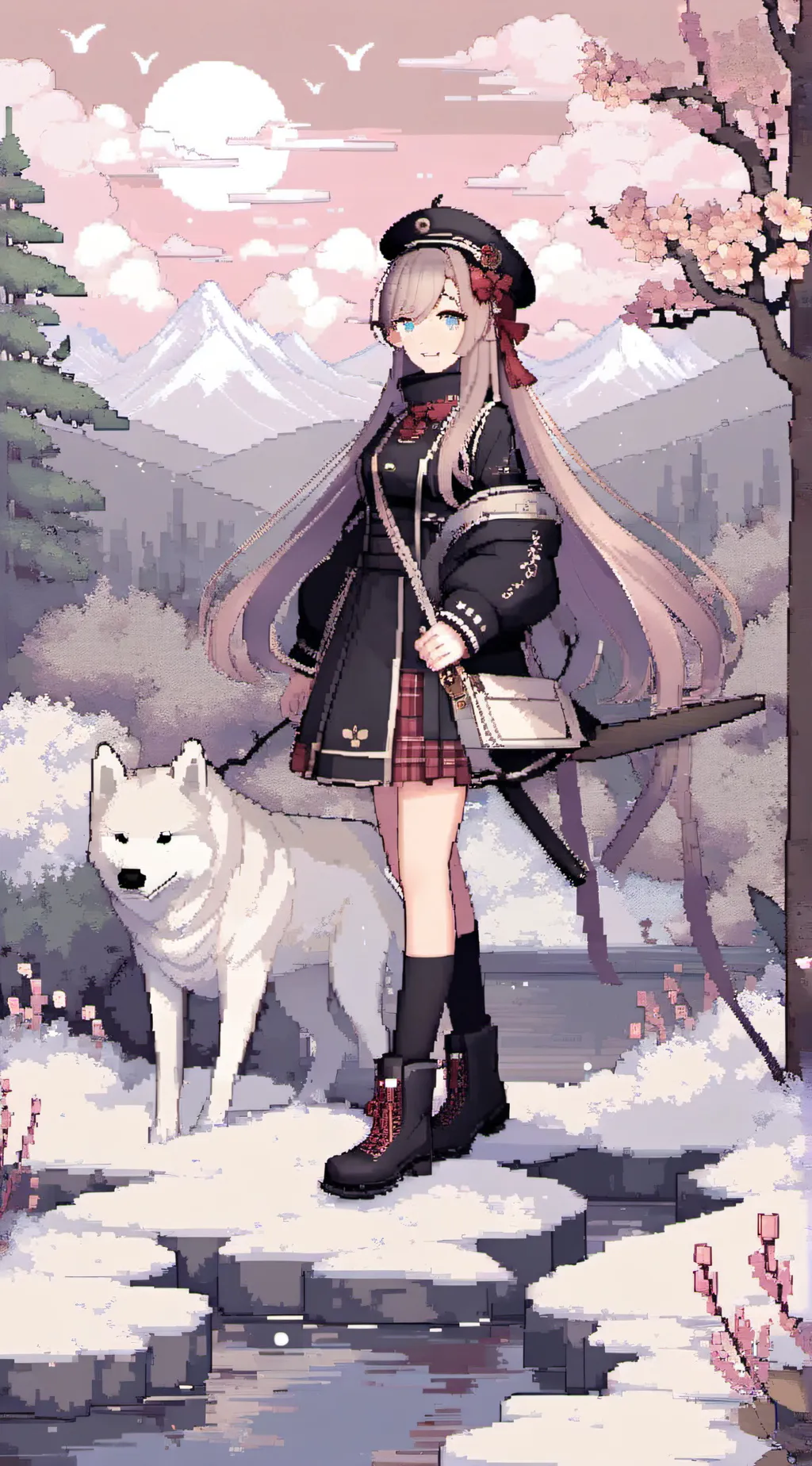 ai character: monika background