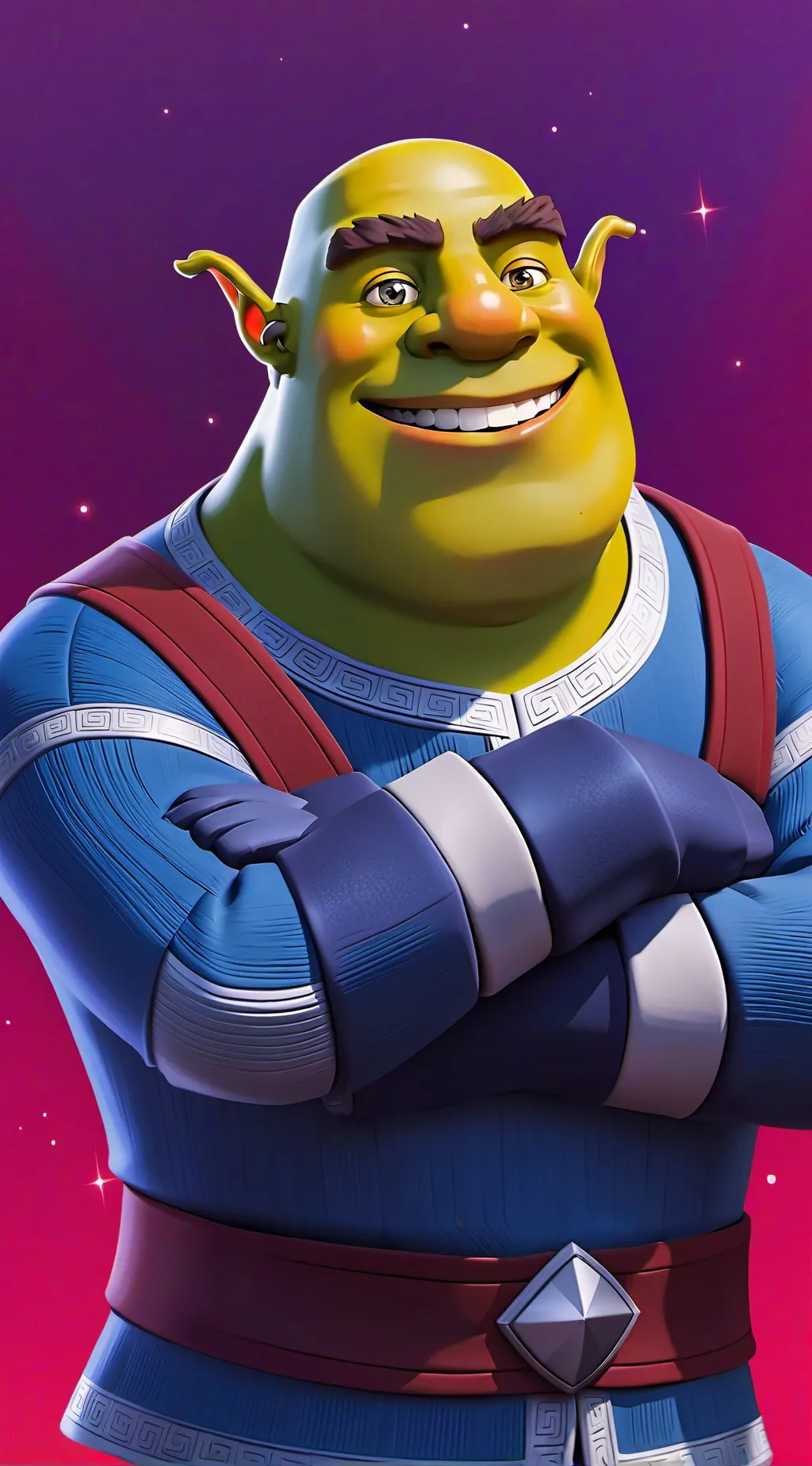 ai character: gay shrek background