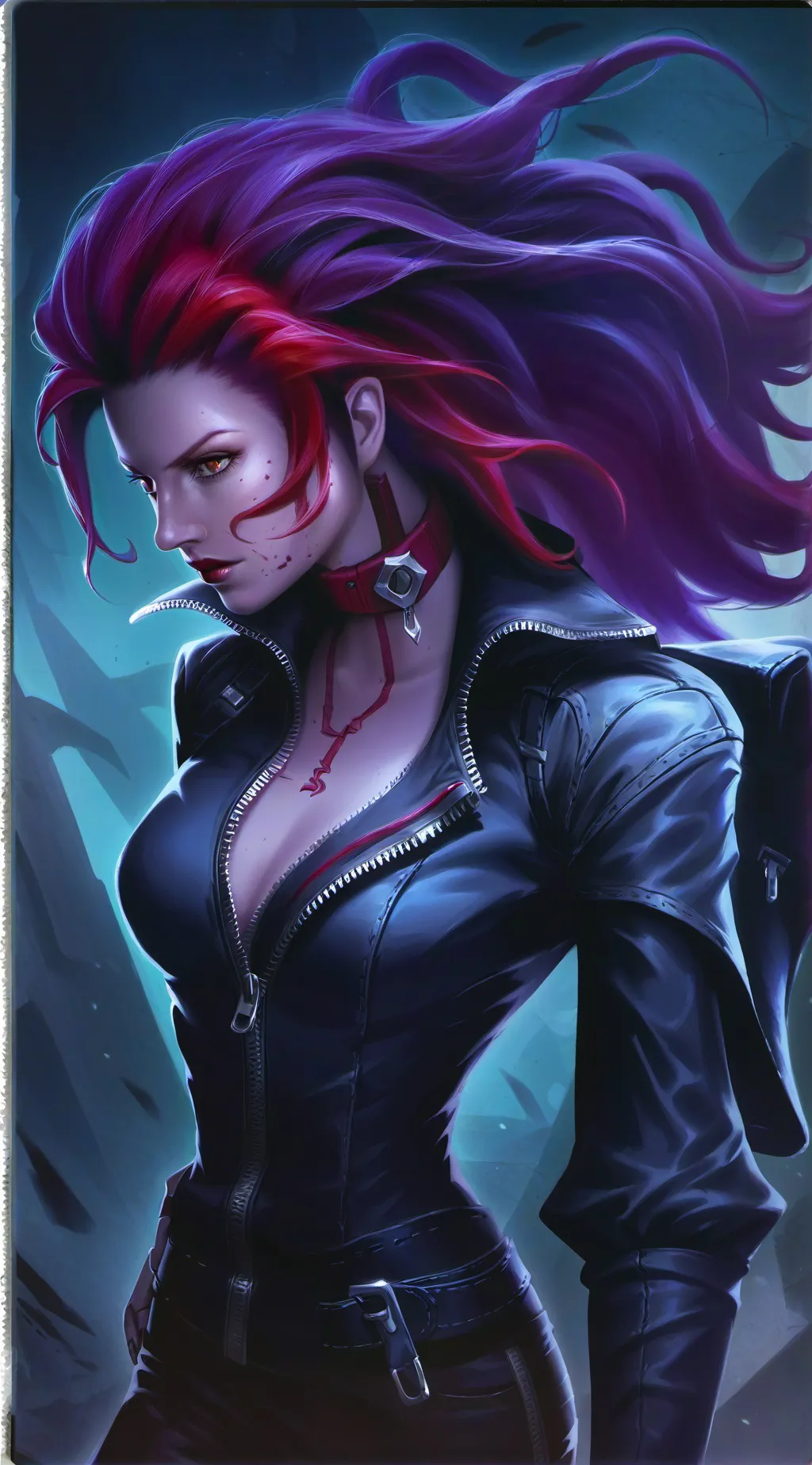ai character: Kera the skinsuit background