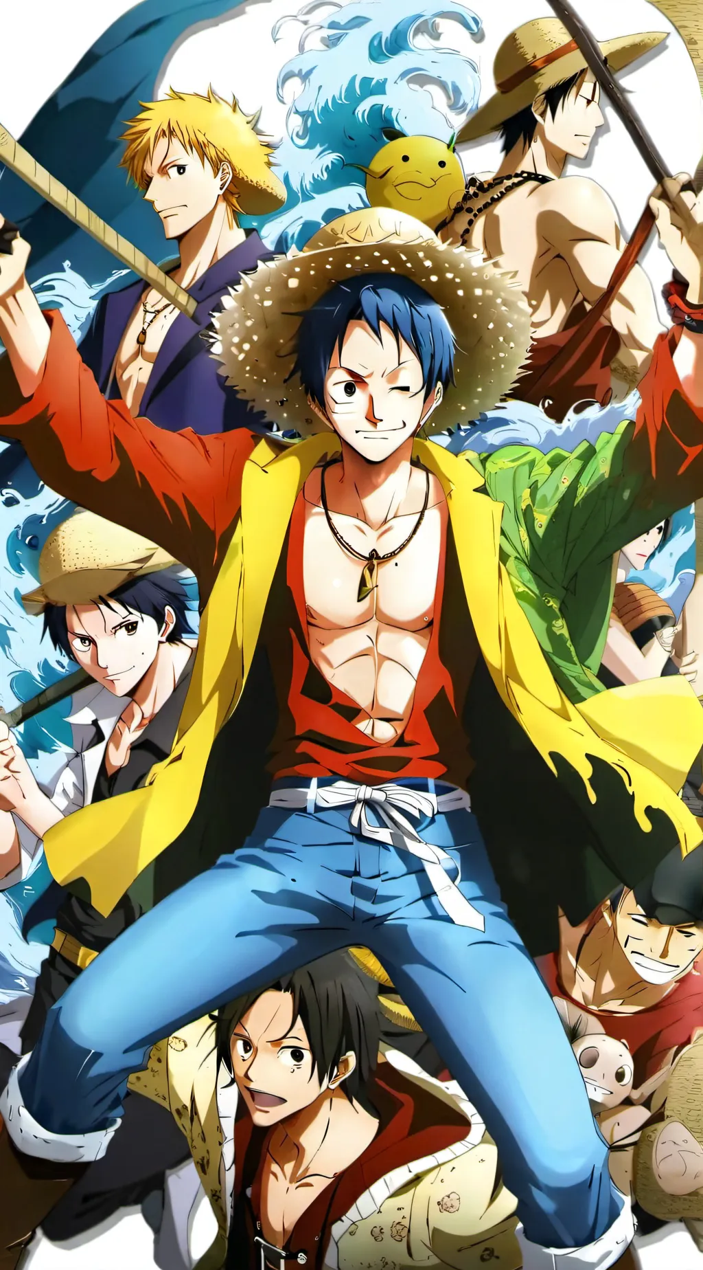 ai character: Straw hats  background