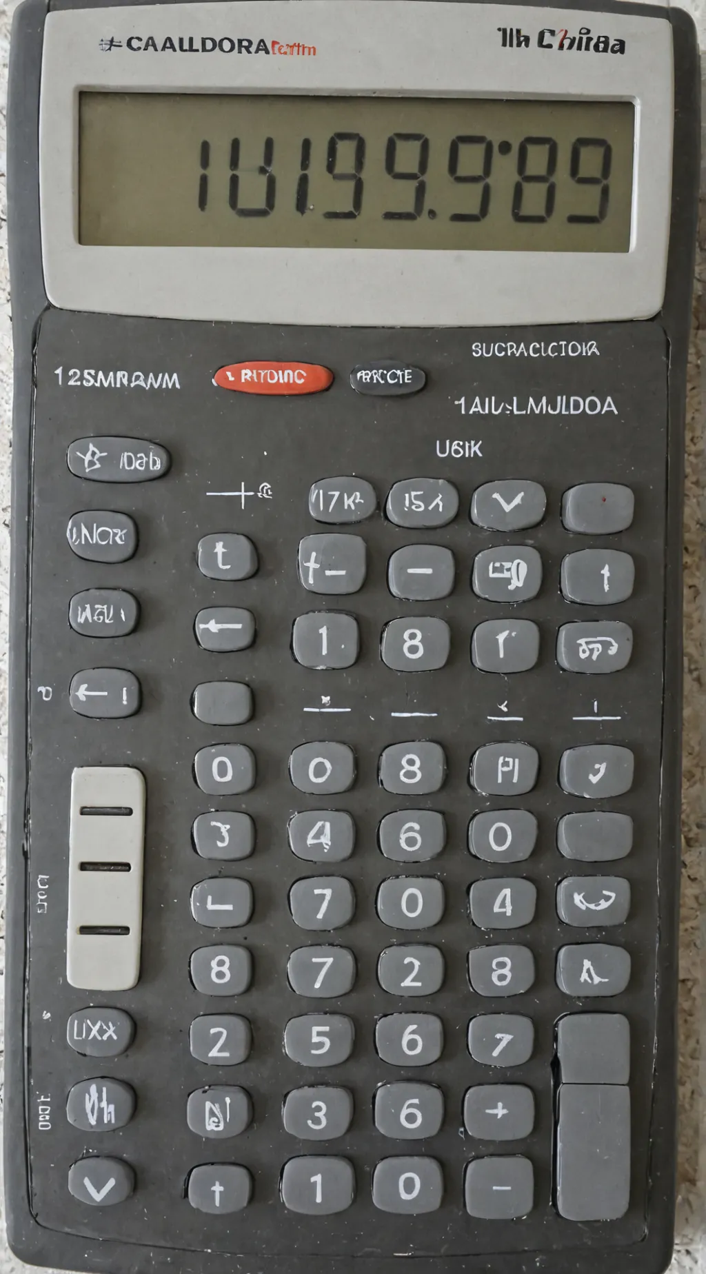 ai character: calculadora background
