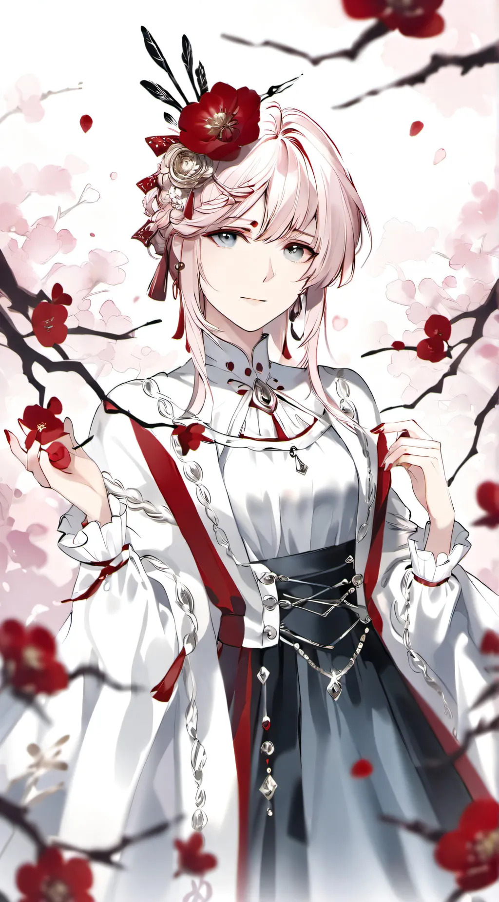 ai character: Crimson background