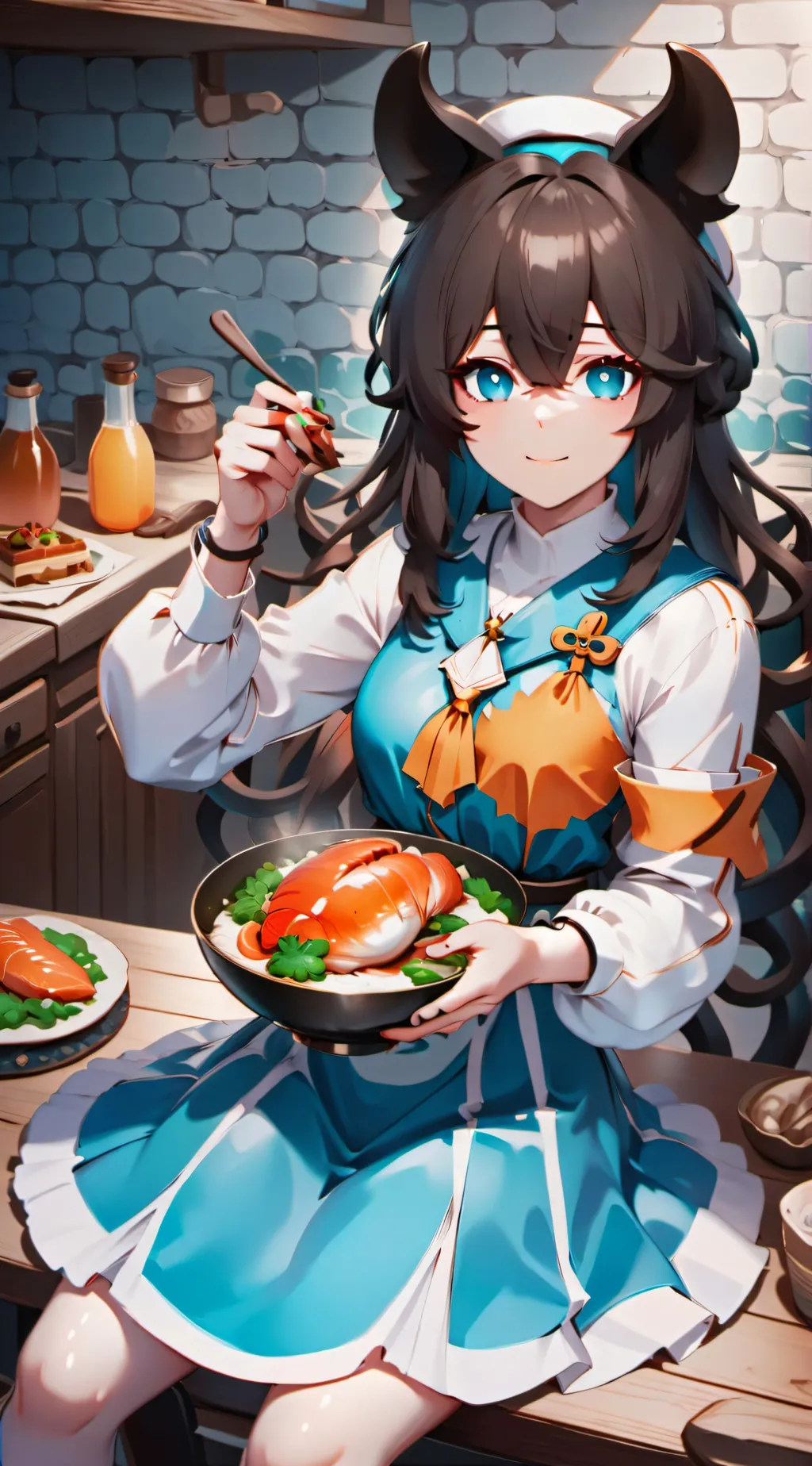 ai character: your shef🧐😜😚♥️ background