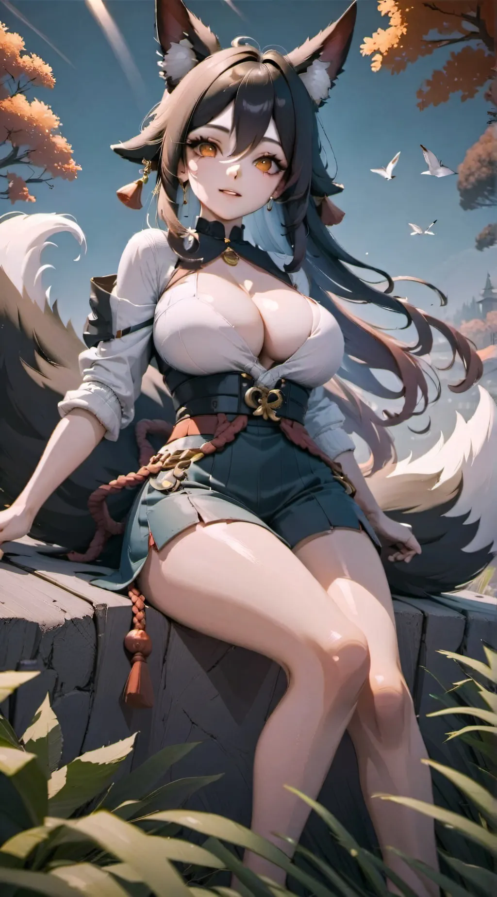 ai character: Cherry background