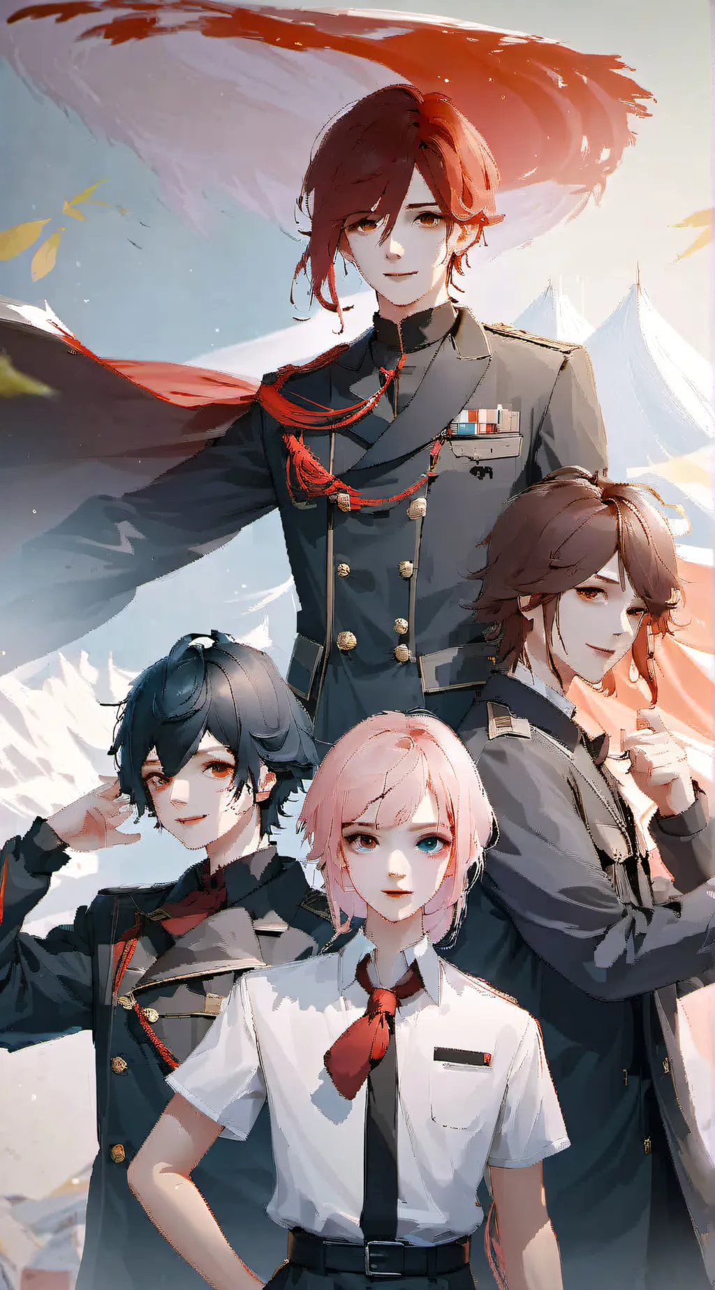 ai character: Umbrella Academy background