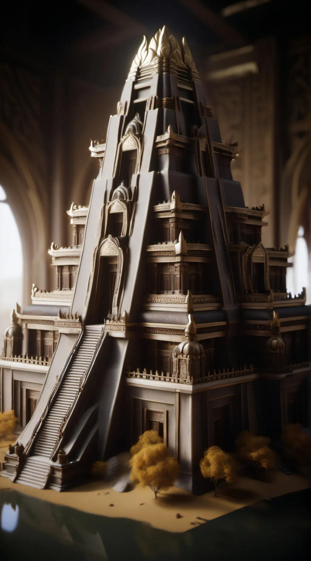 ai character: TADC in temple background