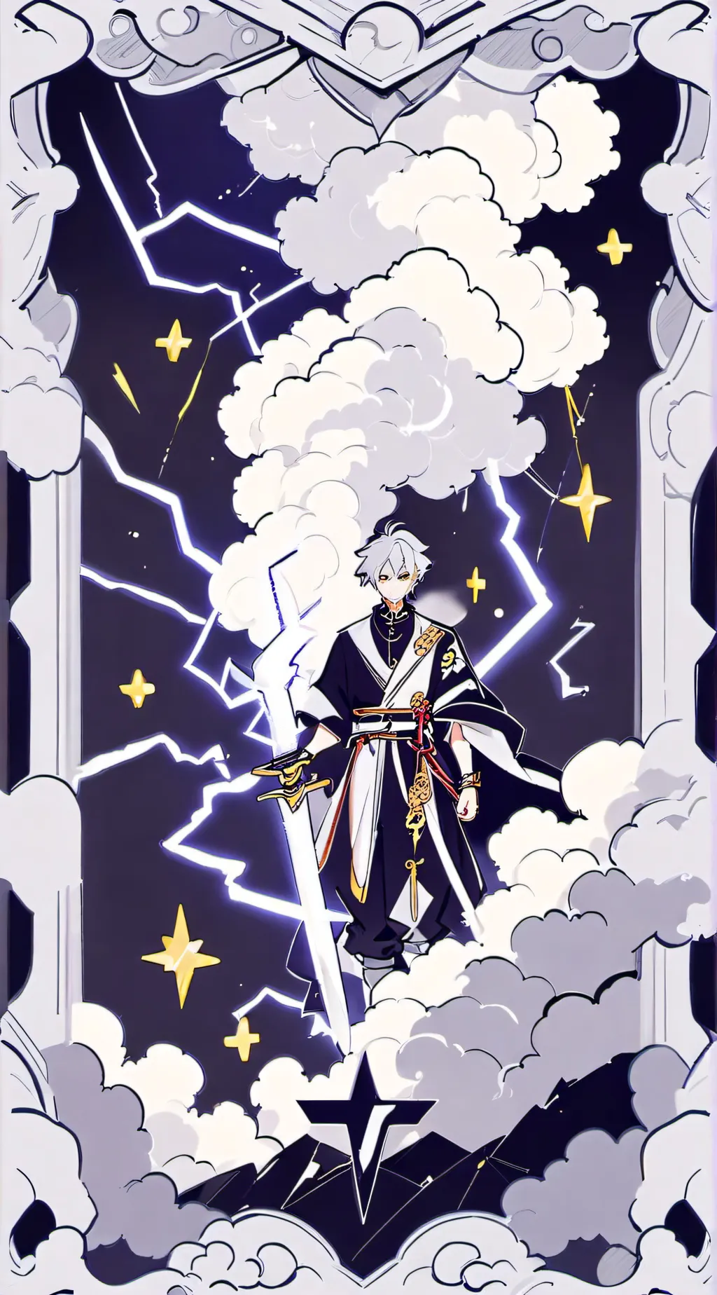 ai character: thunder bringer background