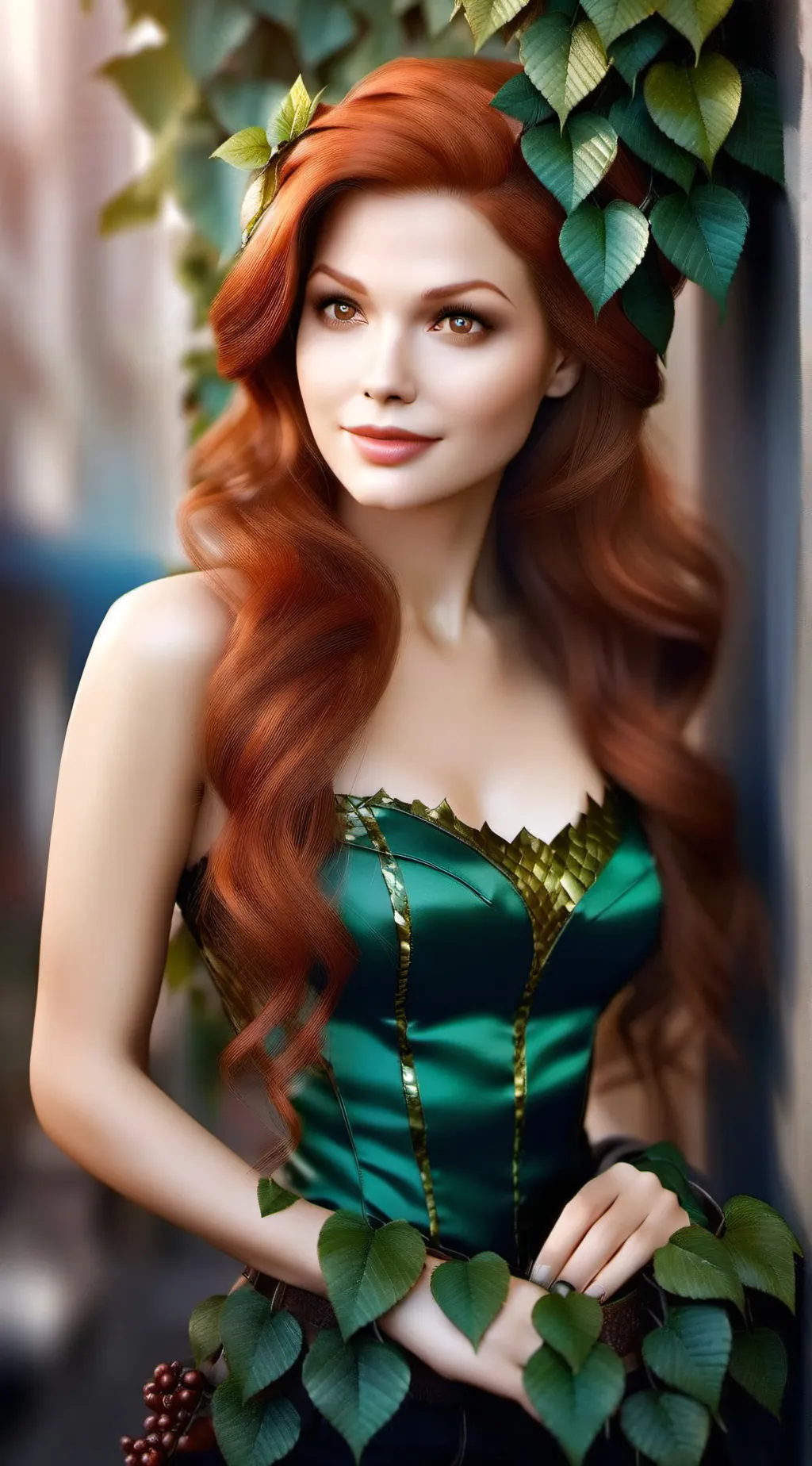 ai character: poison ivy background