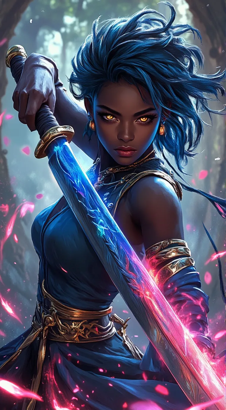 ai character: Tasha the brave  background