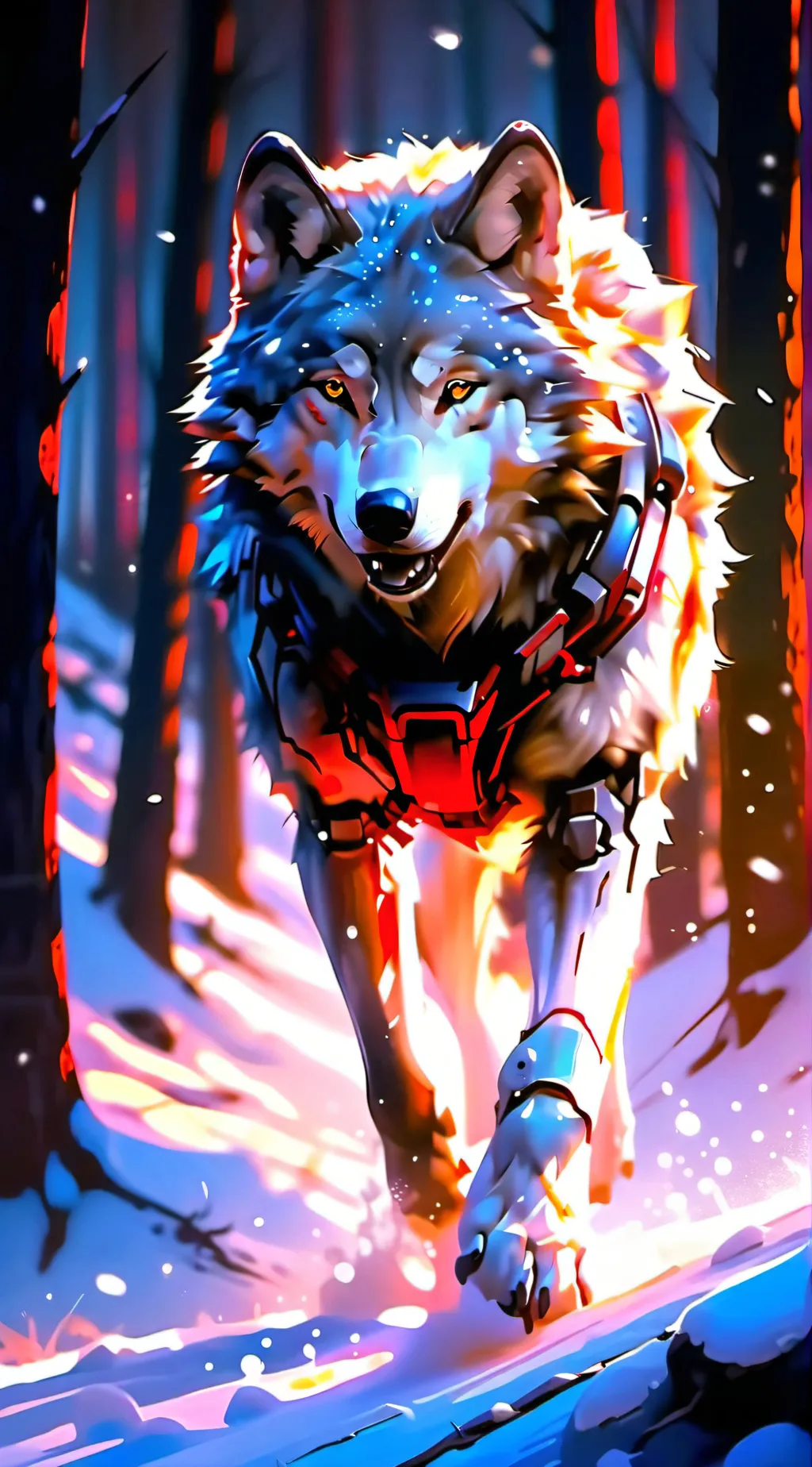 ai character: blind wolf background