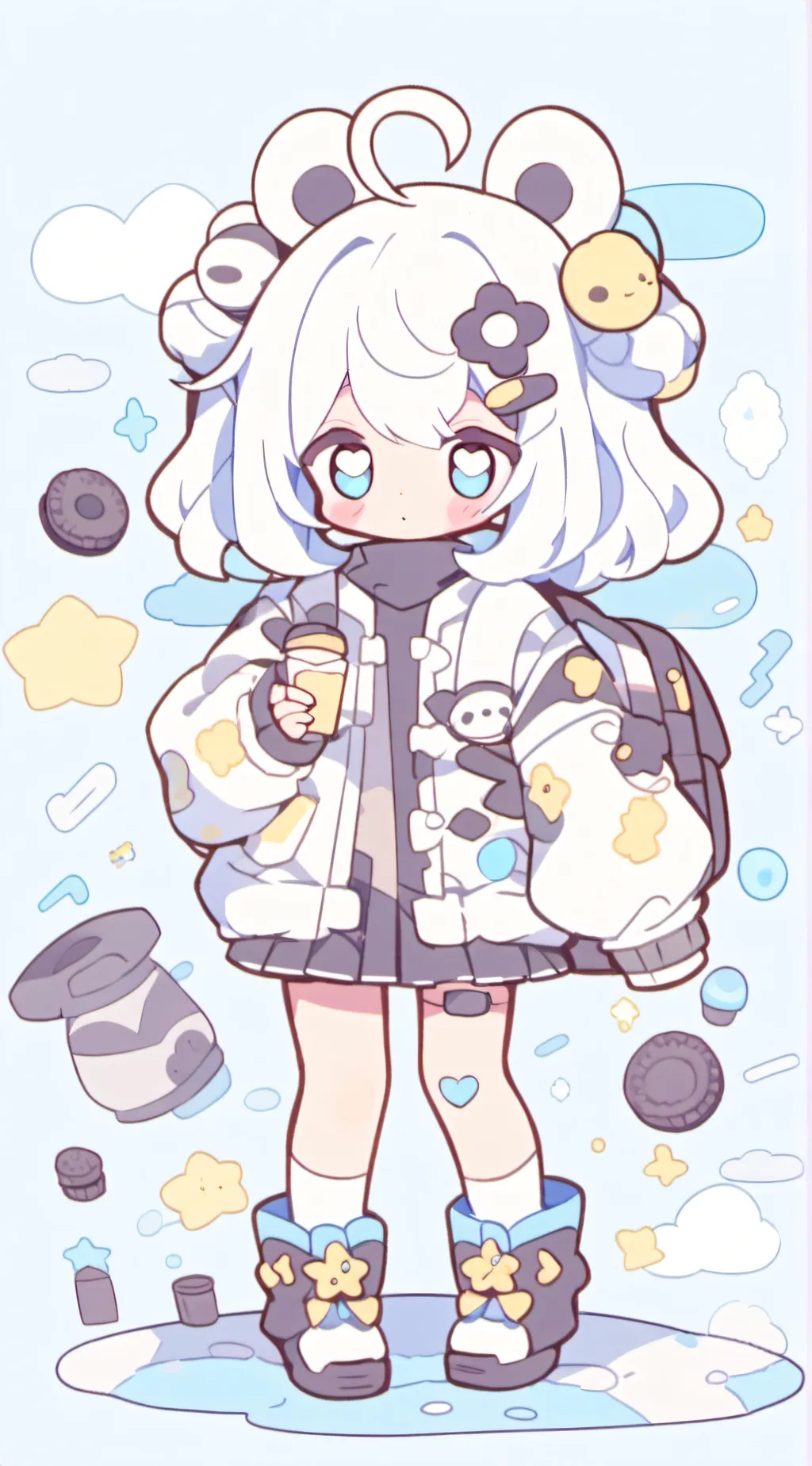 ai character: Doggies:3 background