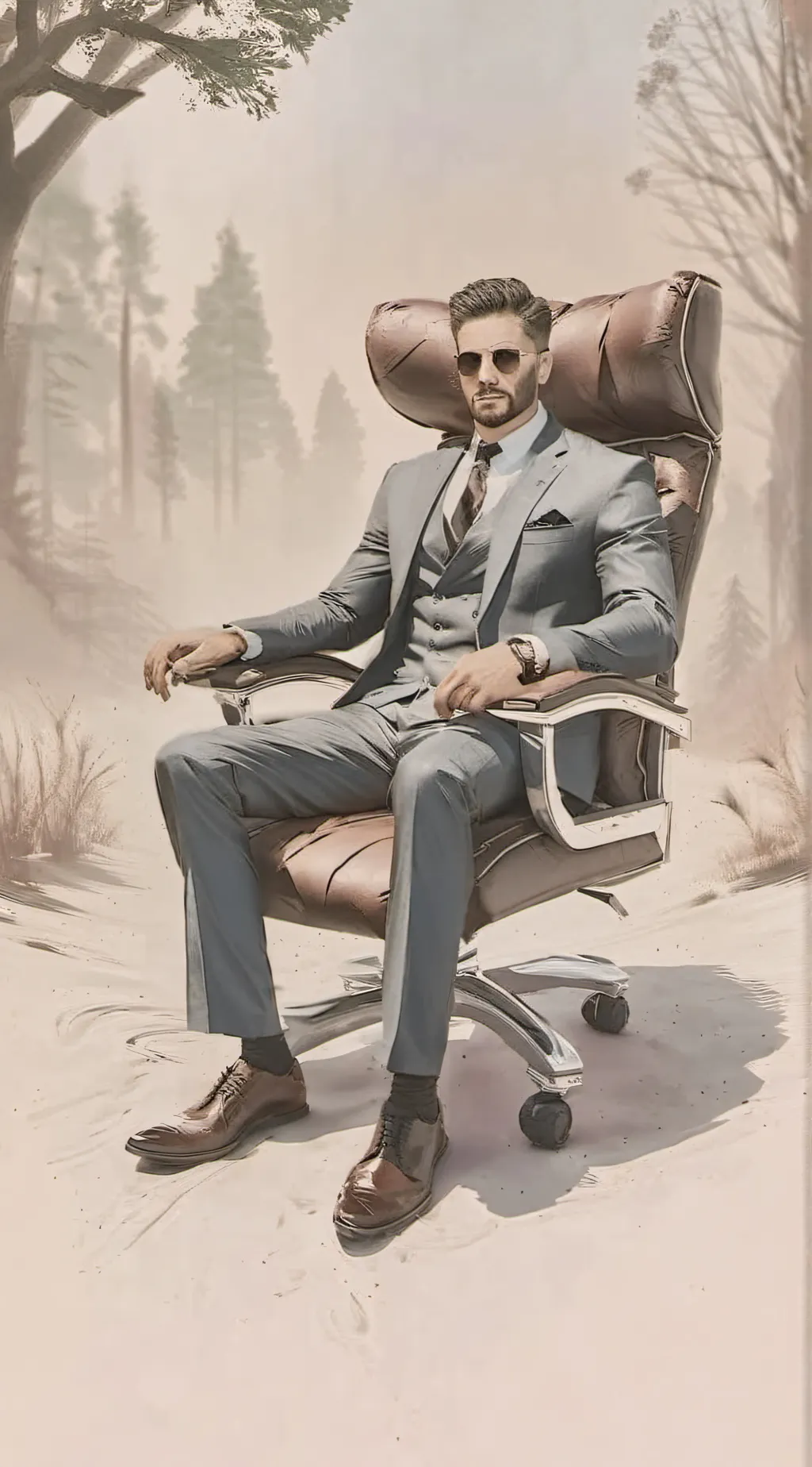 ai character: lank background