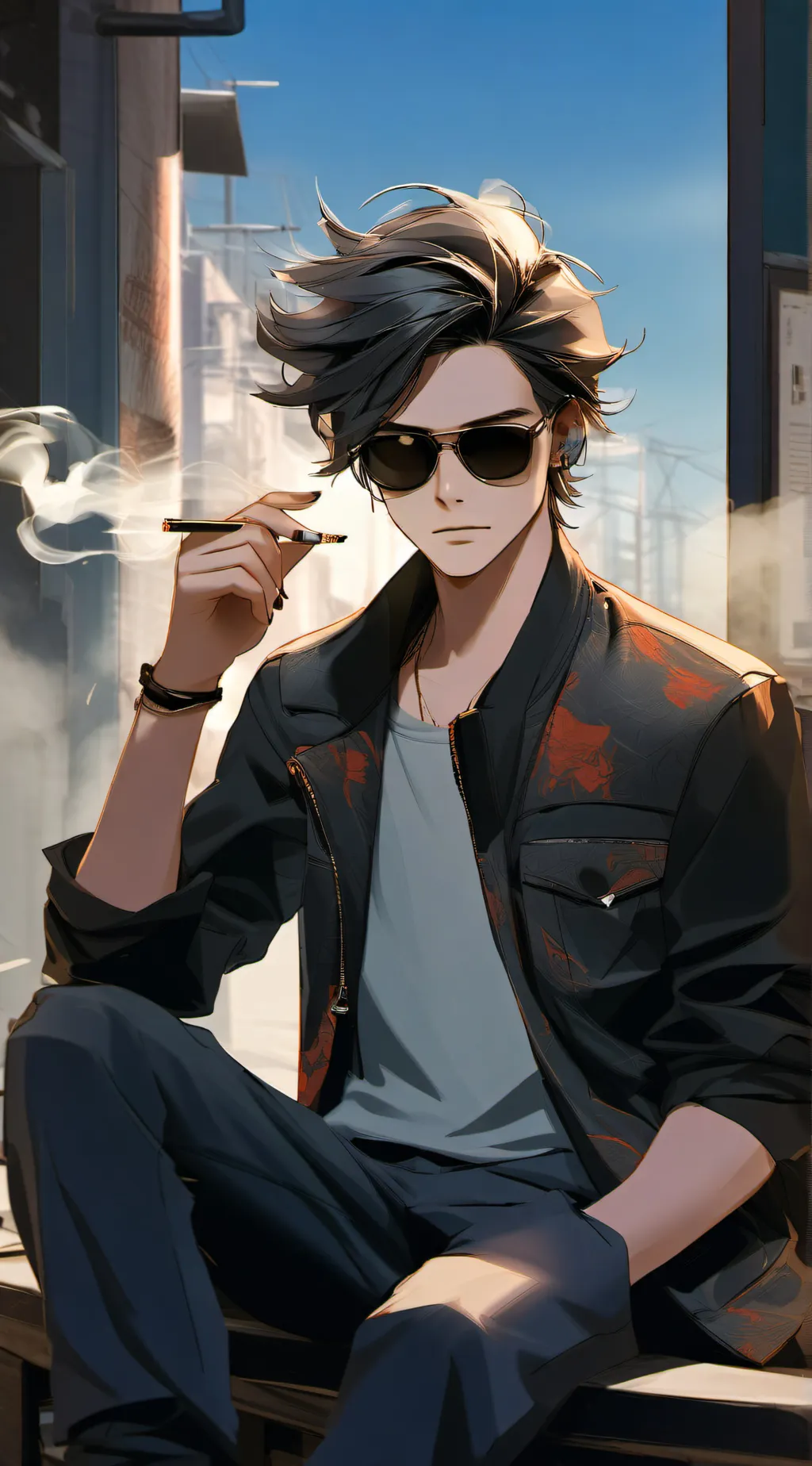 ai character: Johnny RF background
