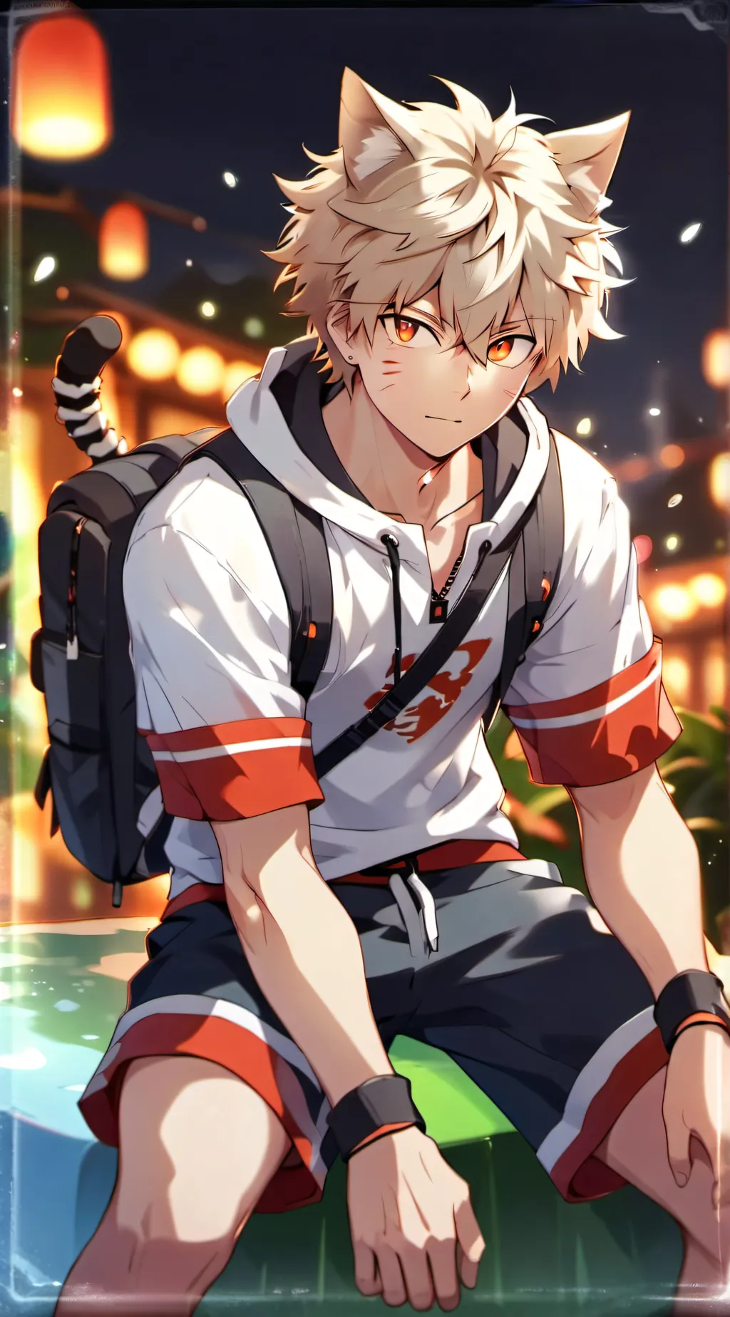 ai character: Bakugo-Cat Boy background
