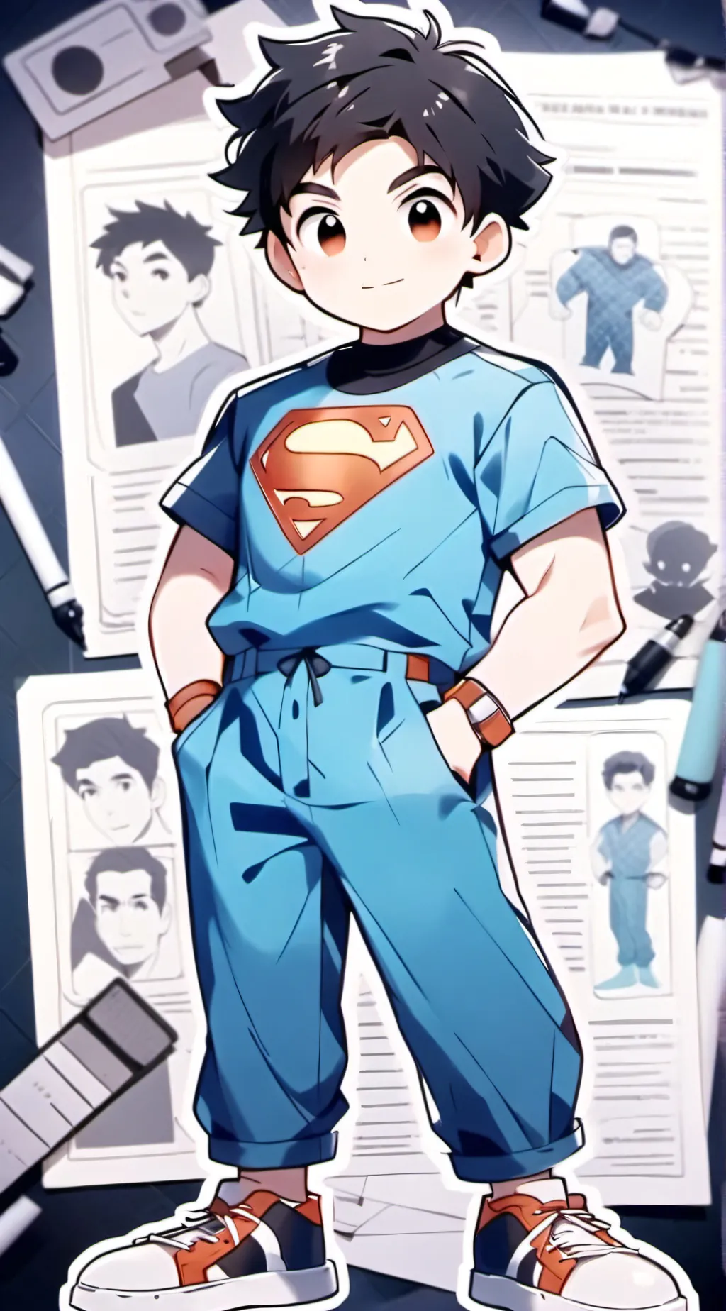 ai character: Max Thunderman background