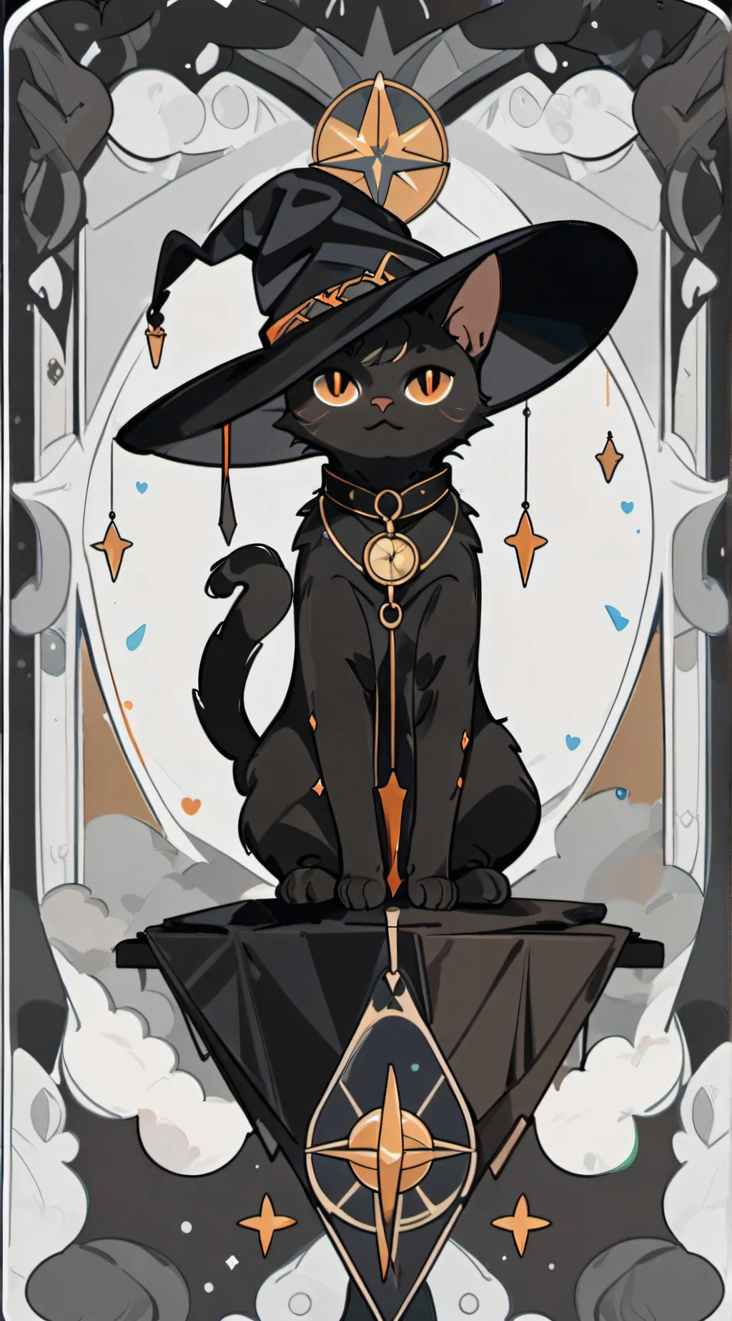 ai character: violet background