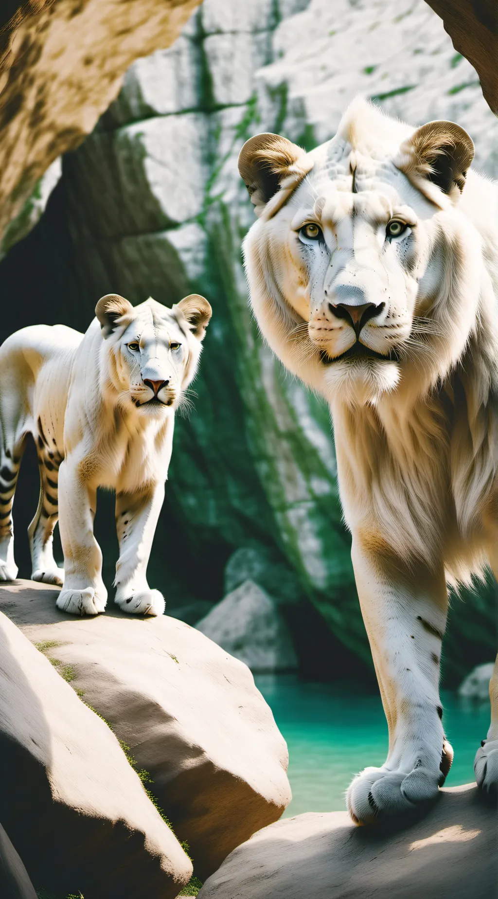 ai character: Cave Lion background
