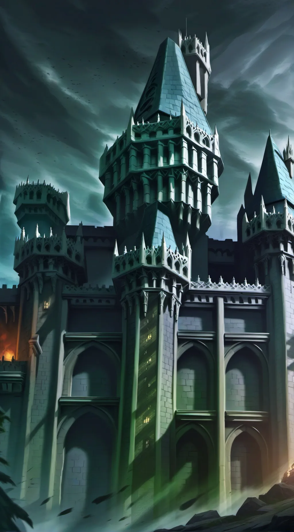 ai character: Hogwarts  background