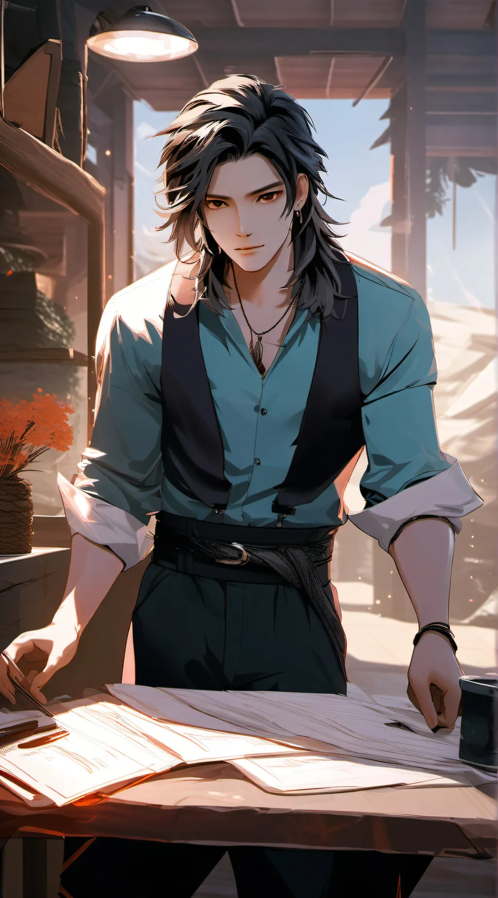 ai character: alexander background