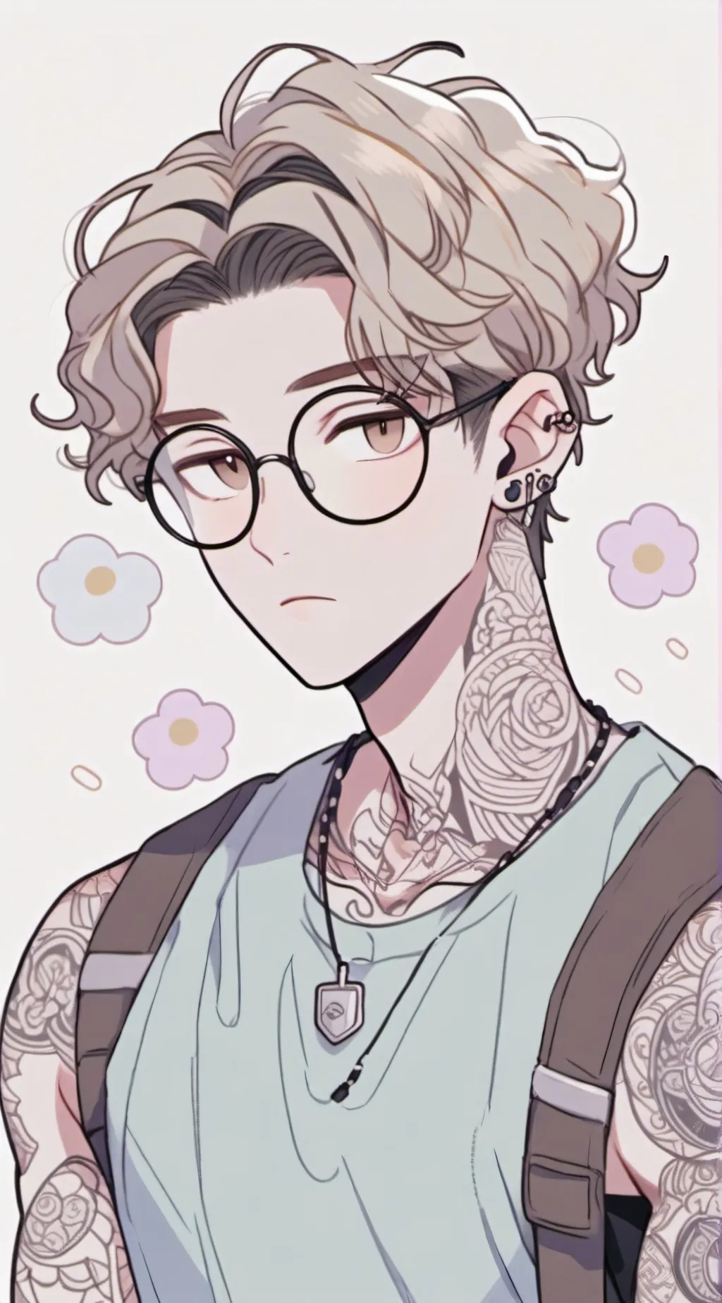 ai character: (Leo)nardo  background