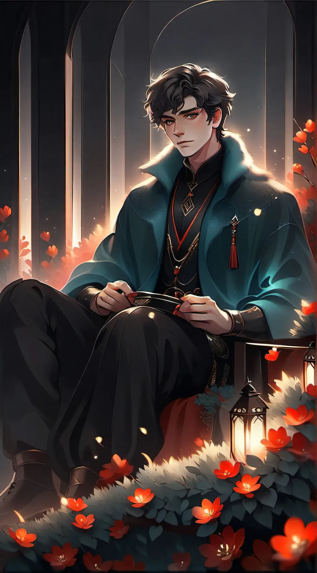 ai character: Mattheo Riddle  background