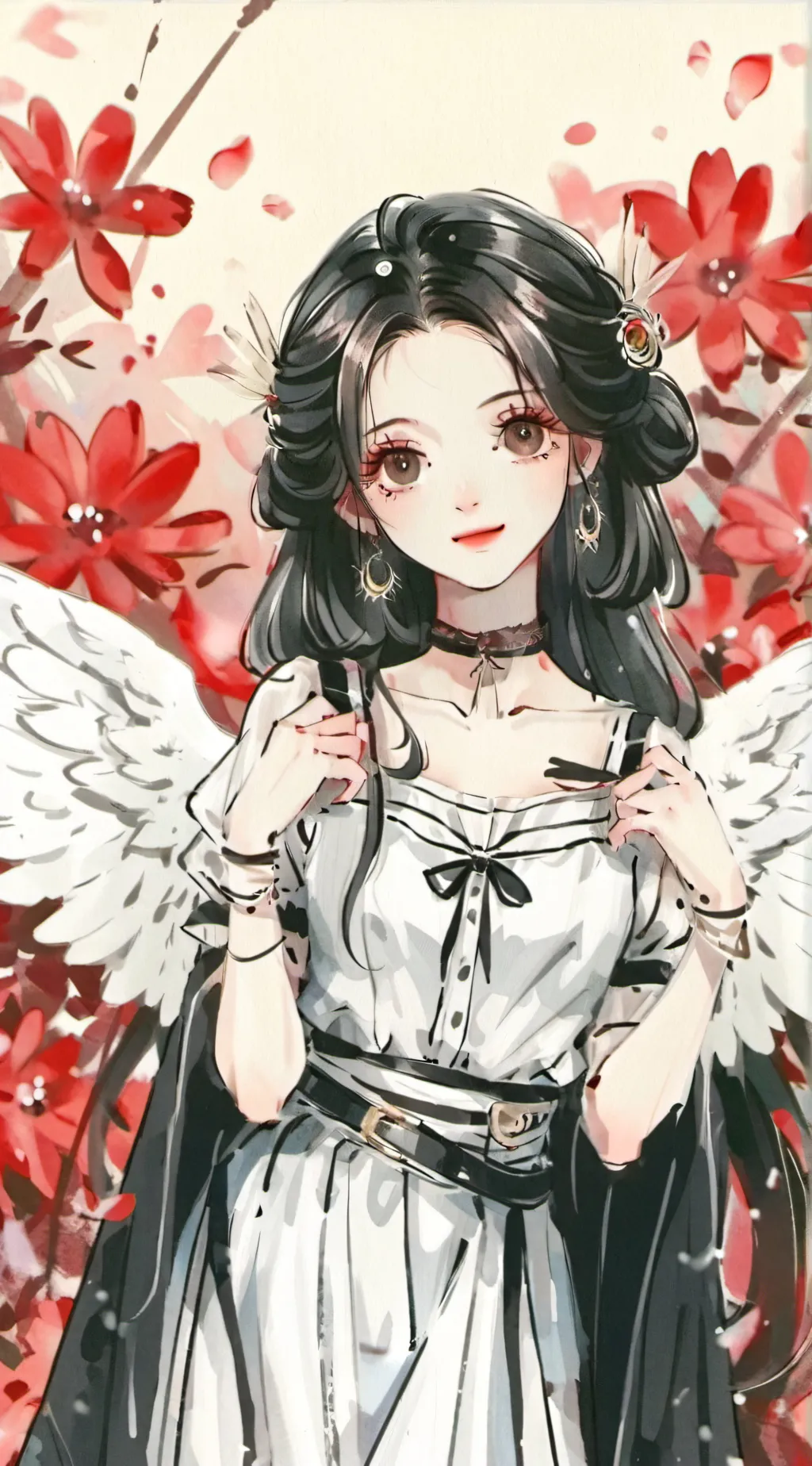 ai character: Aurora background