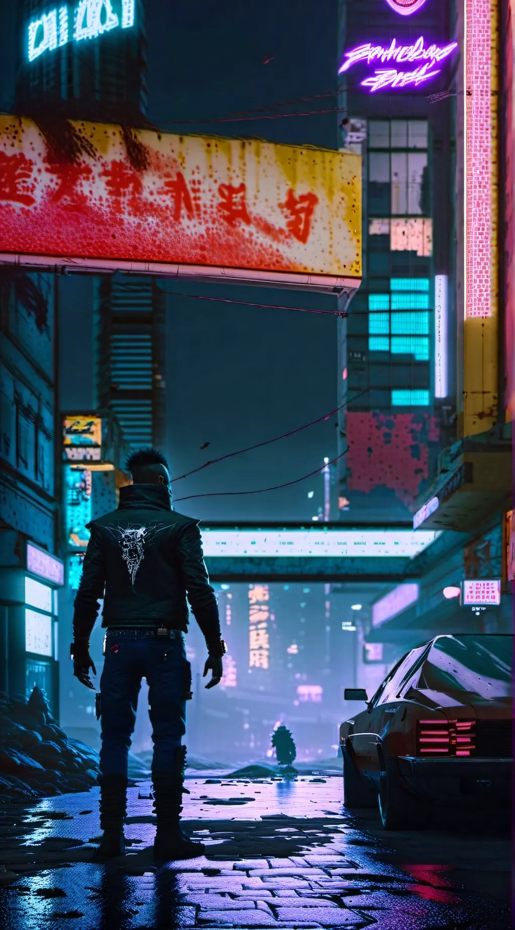 ai character: Night City  background