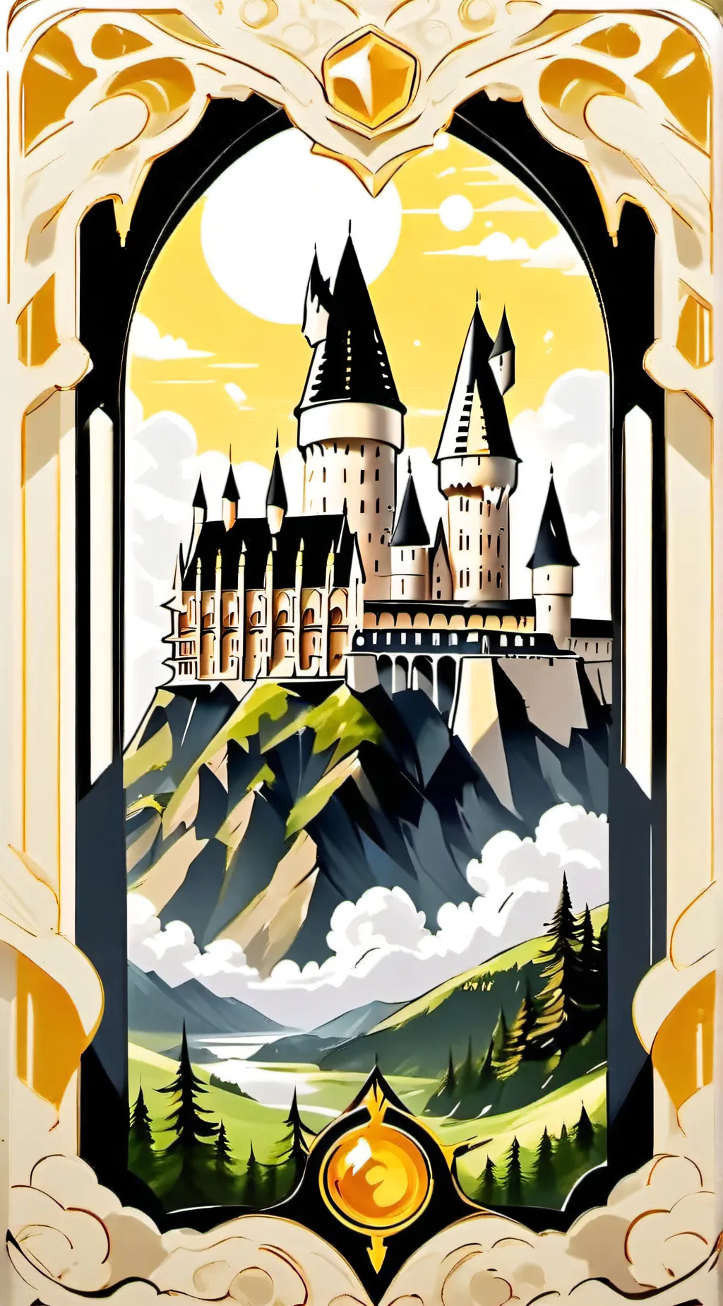 ai character: Hogwart fight.. background